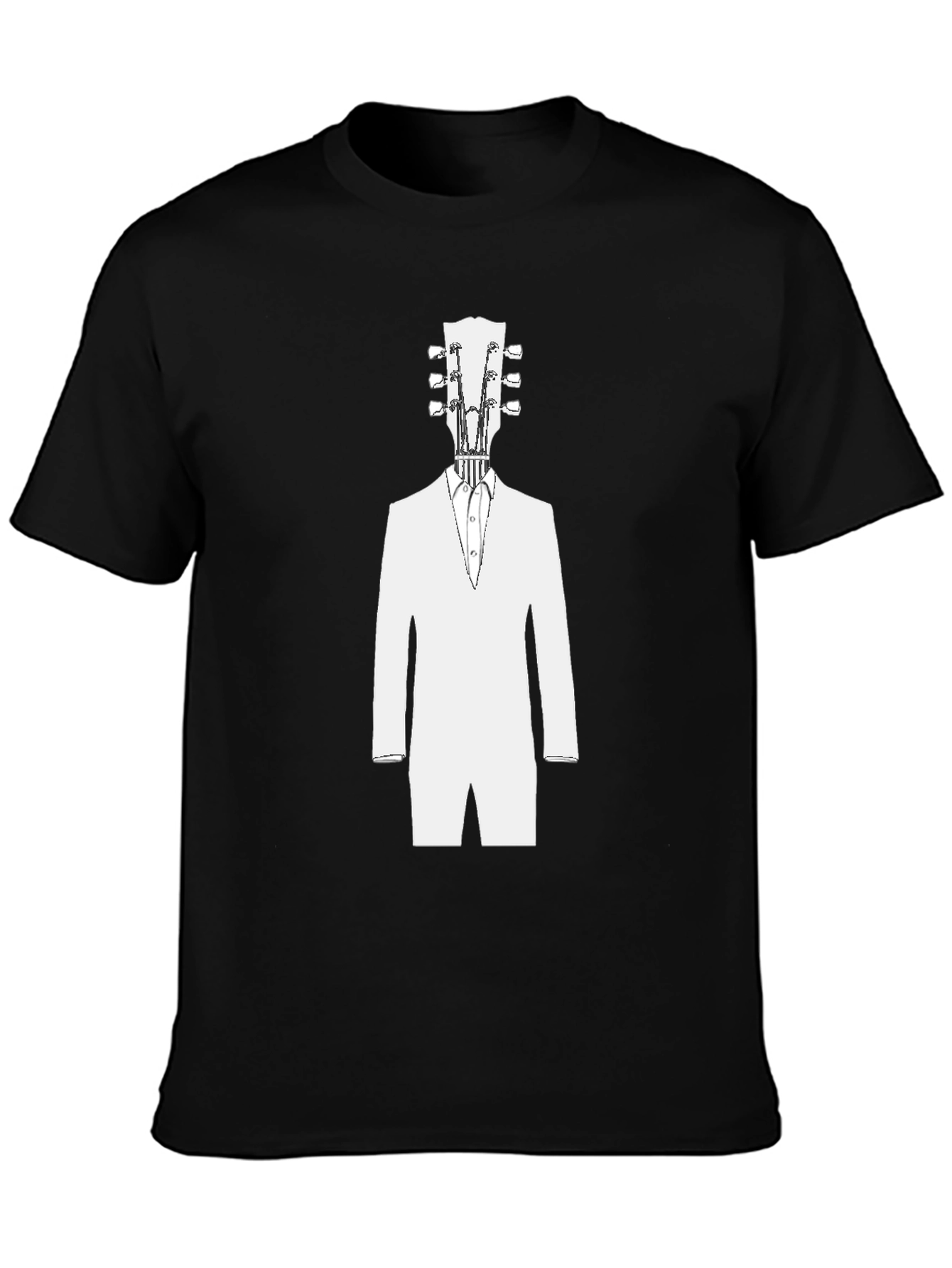 Guitar Head Tuxedo T-Shirt - Cool Musician Tee
