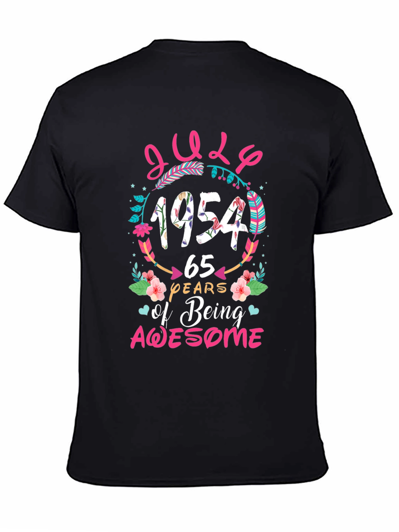 July 1954 65 Years of Being Awesome T-Shirt