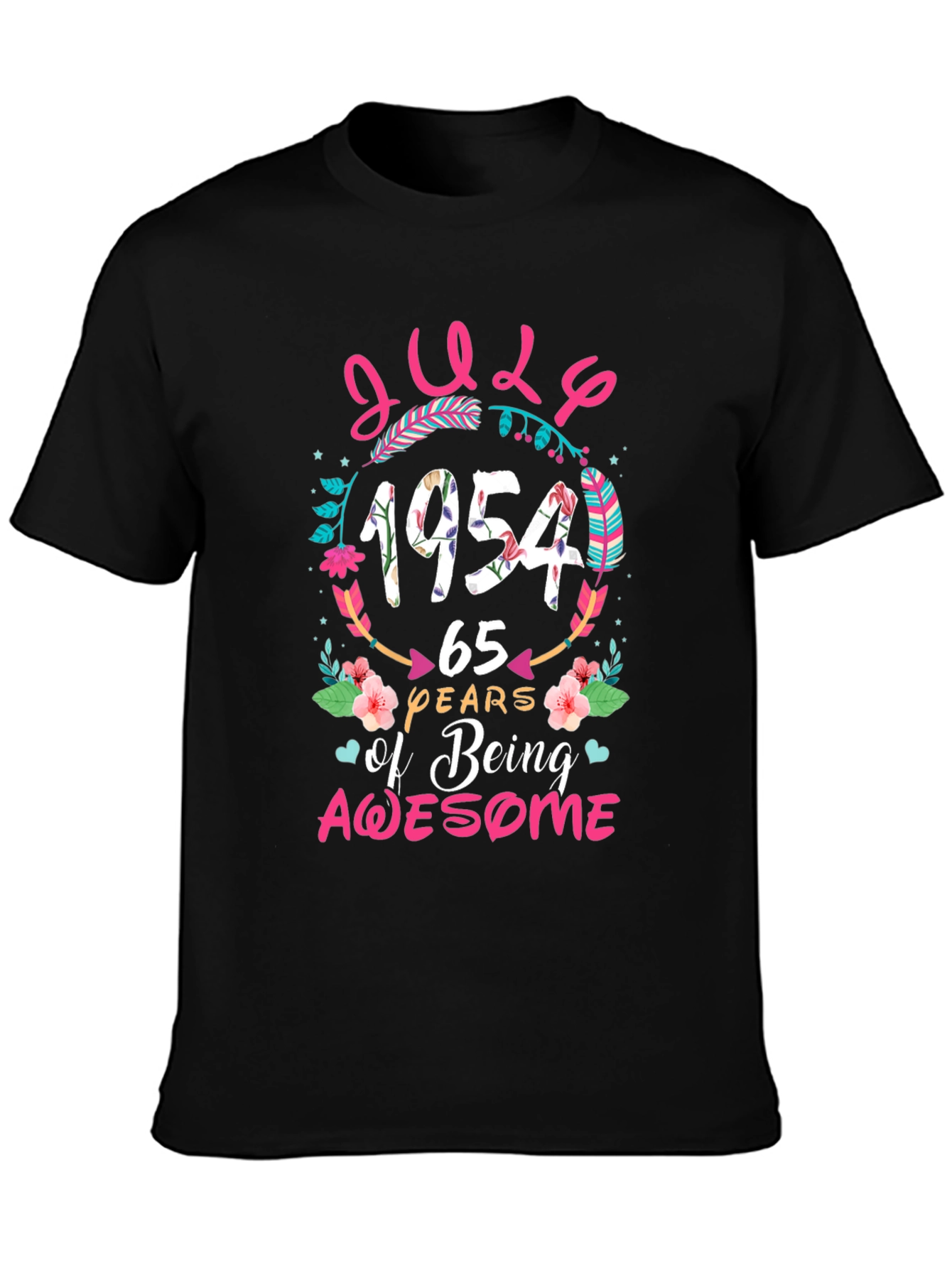 July 1954 65 Years of Being Awesome T-Shirt