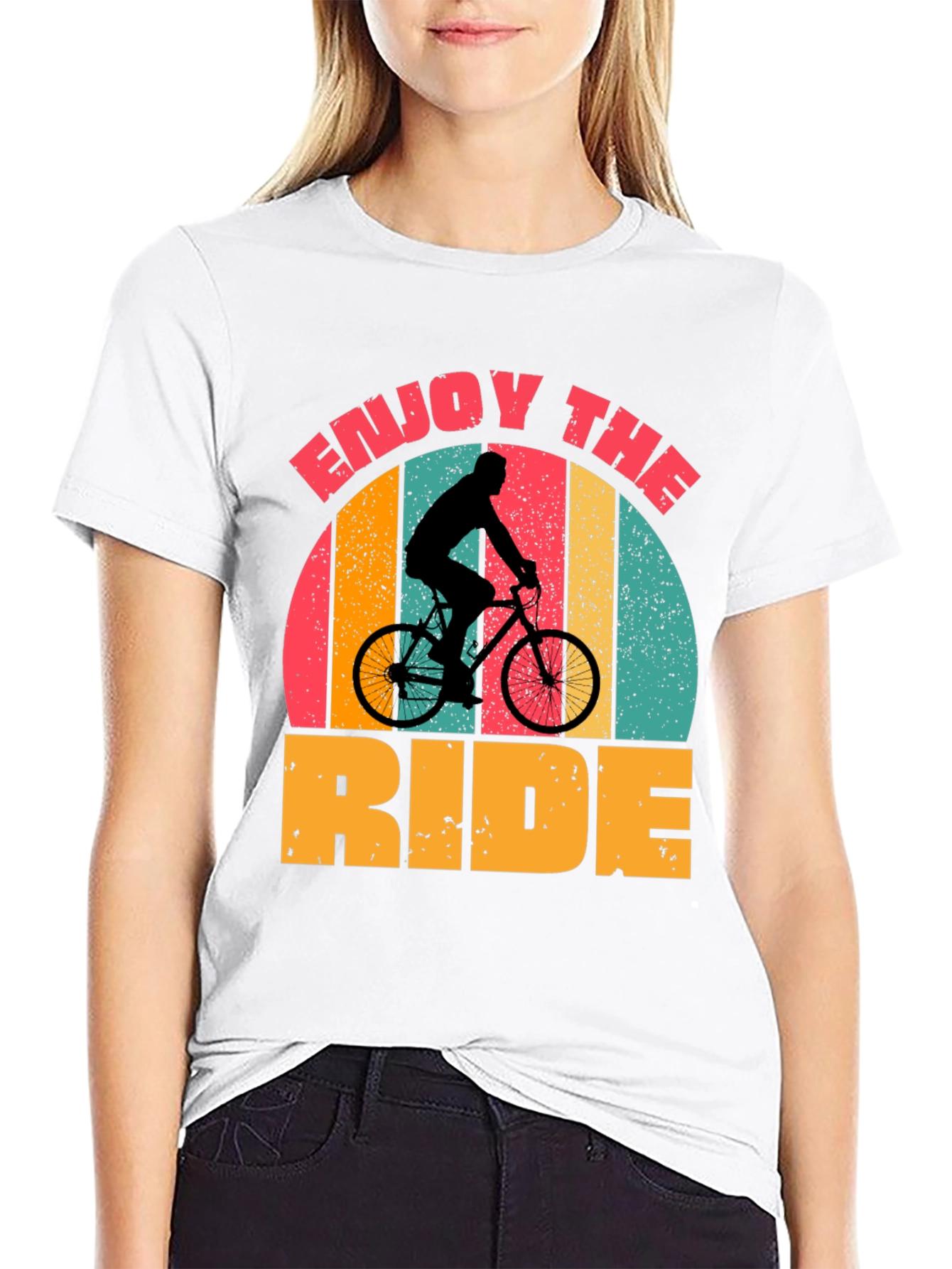 Enjoy The Ride Retro Cycling Graphic T-Shirt