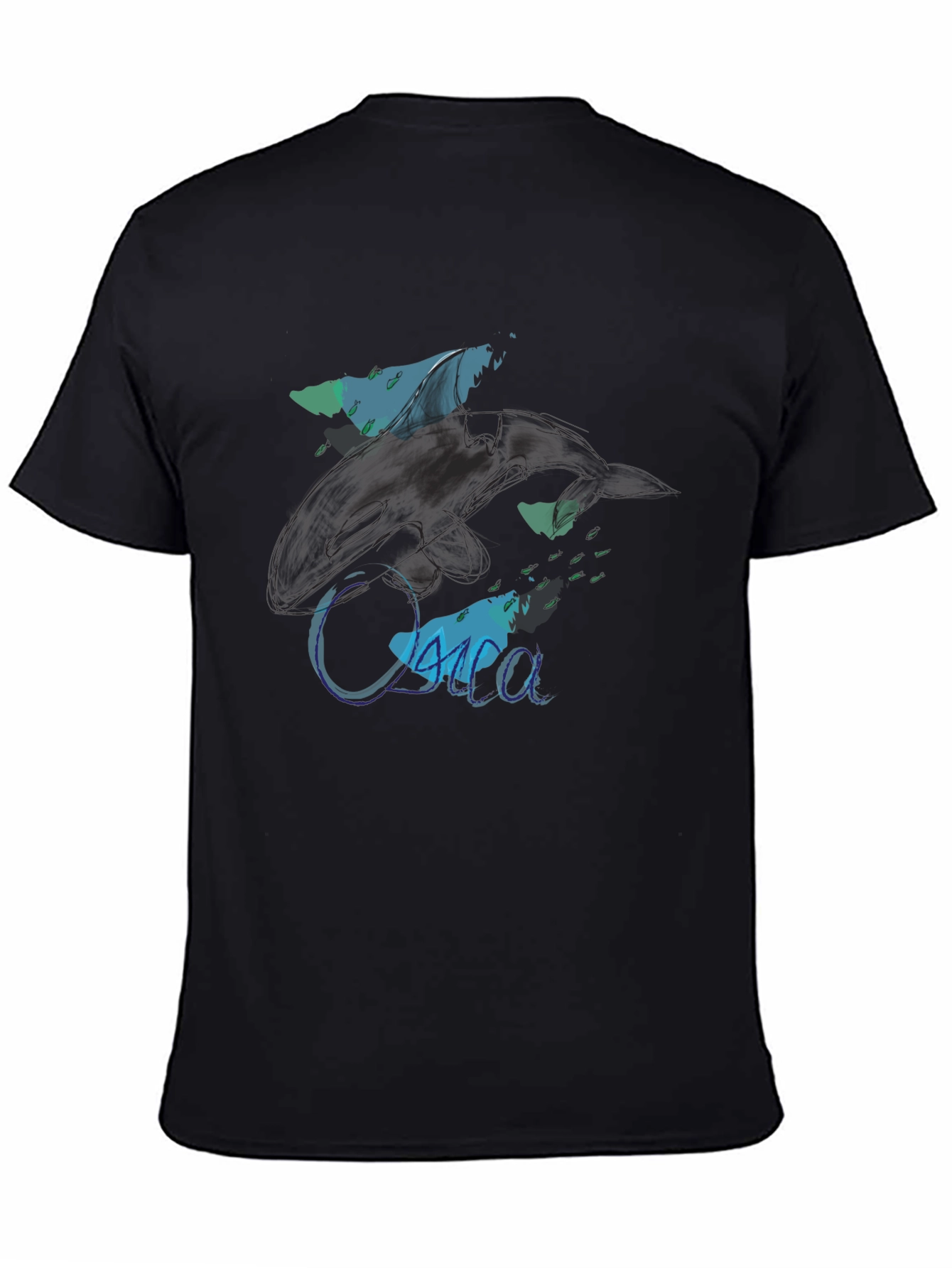 Ocean Design Black T-Shirt