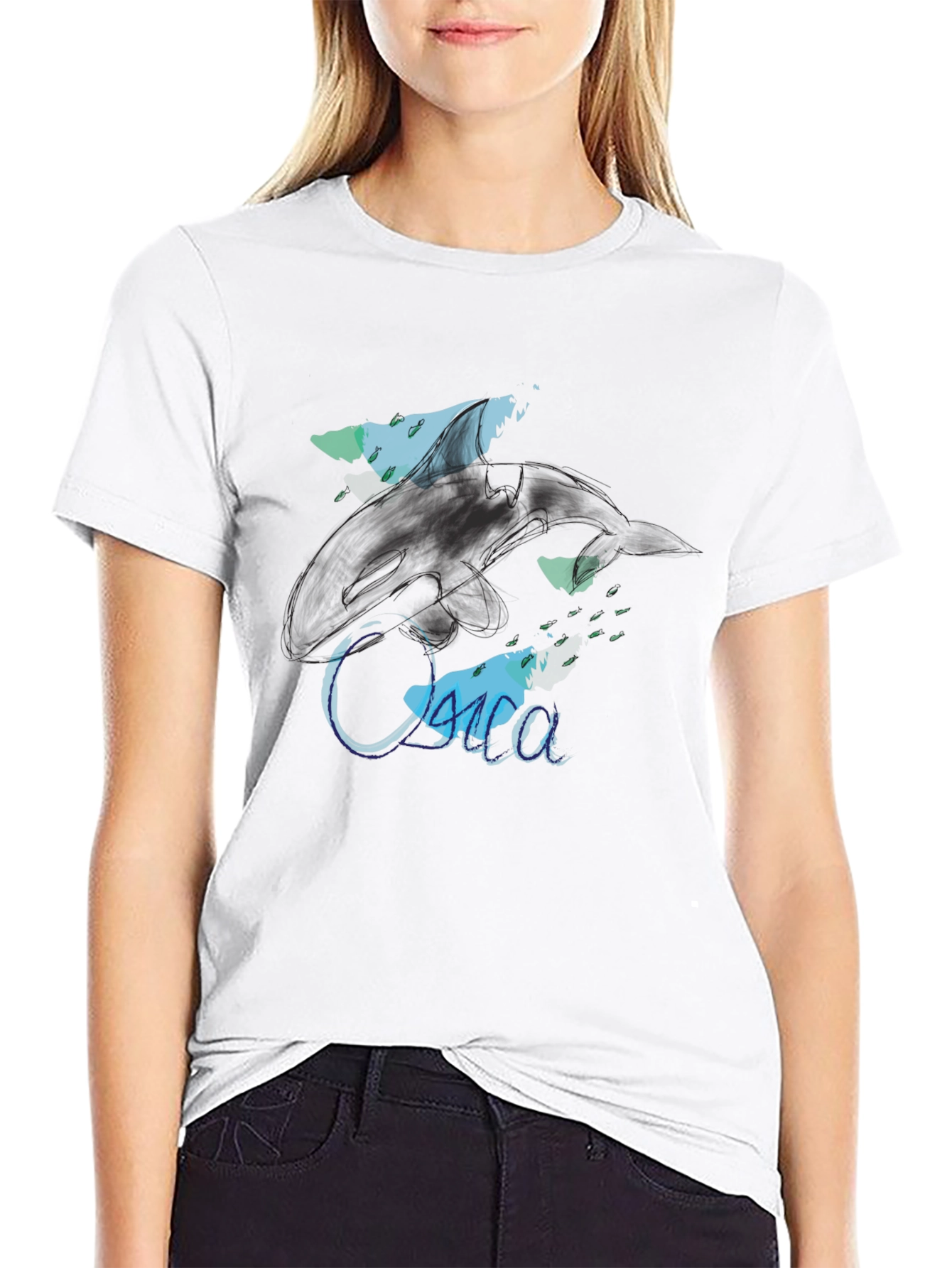 Ocean Design Black T-Shirt