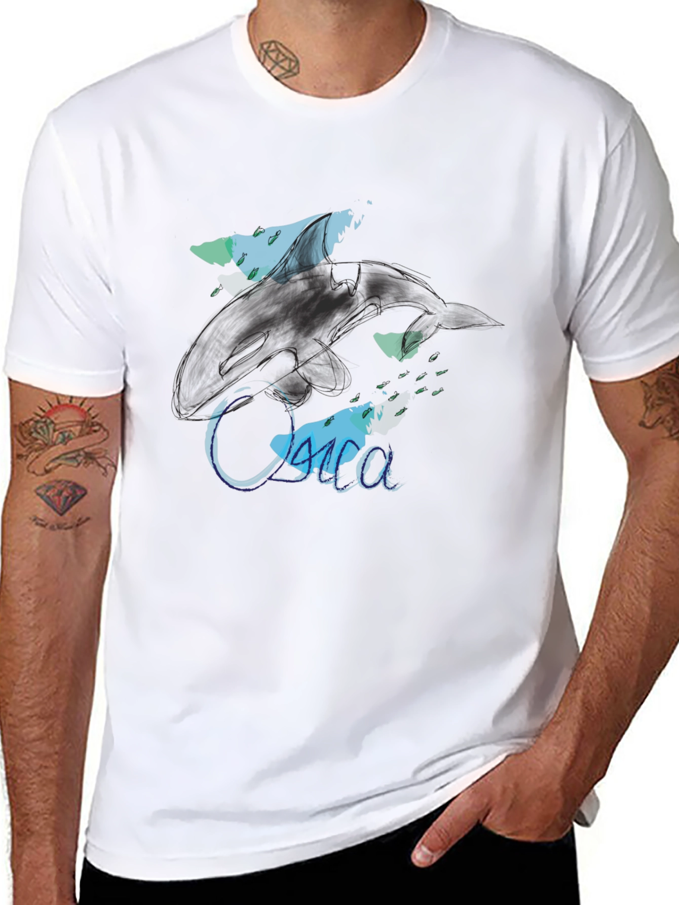 Ocean Design Black T-Shirt