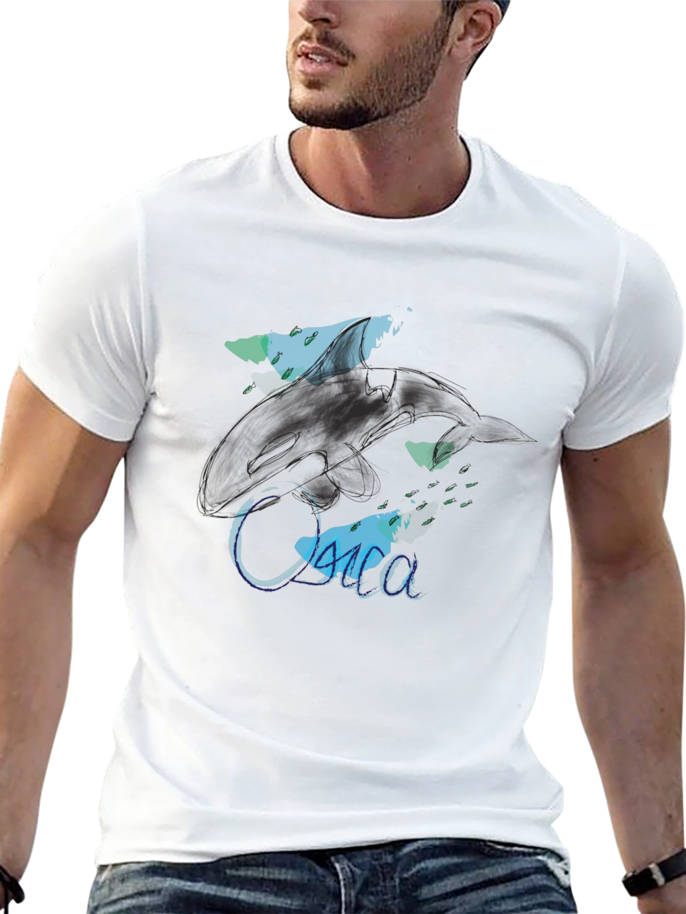 Ocean Design Black T-Shirt