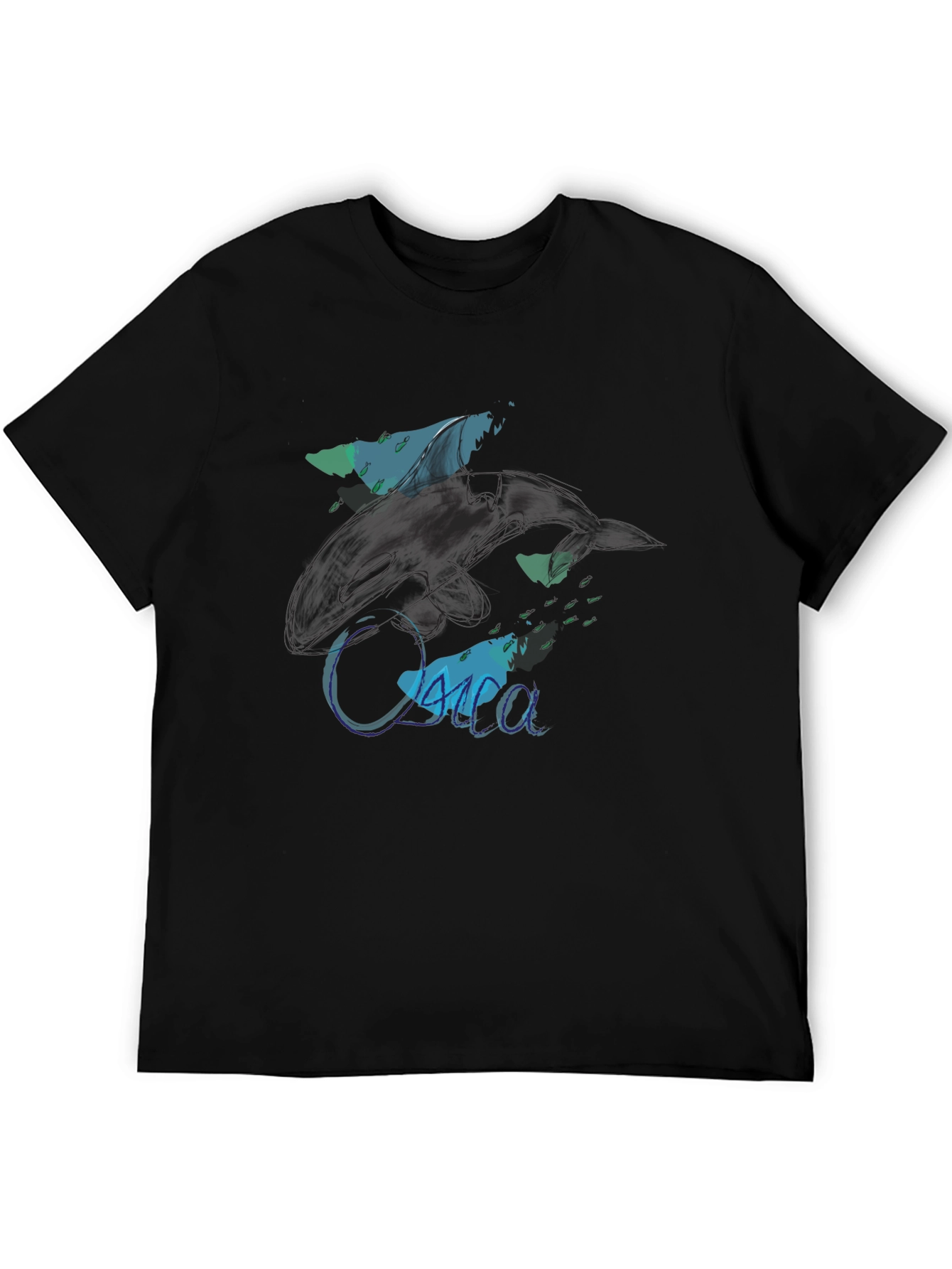 Ocean Design Black T-Shirt