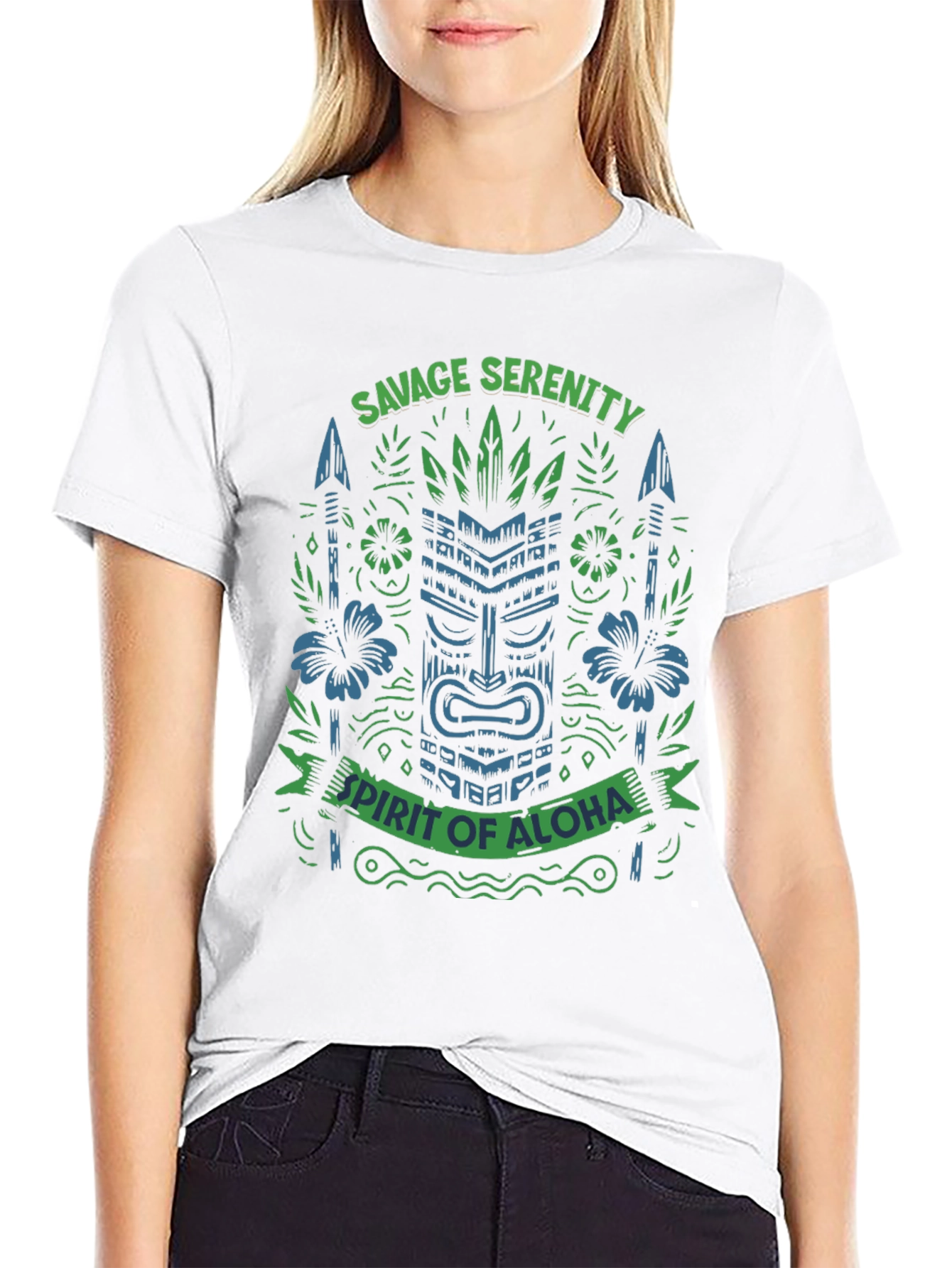 Savage Serenity Spirit of Aloha Graphic Tee