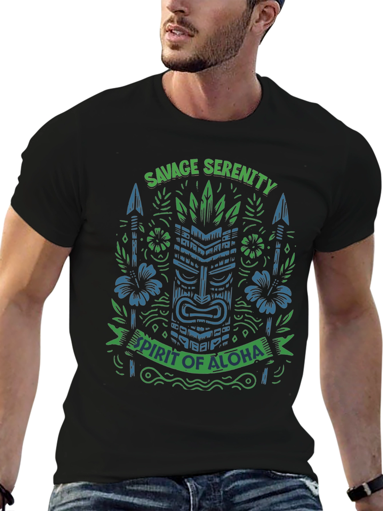 Savage Serenity Spirit of Aloha Graphic Tee