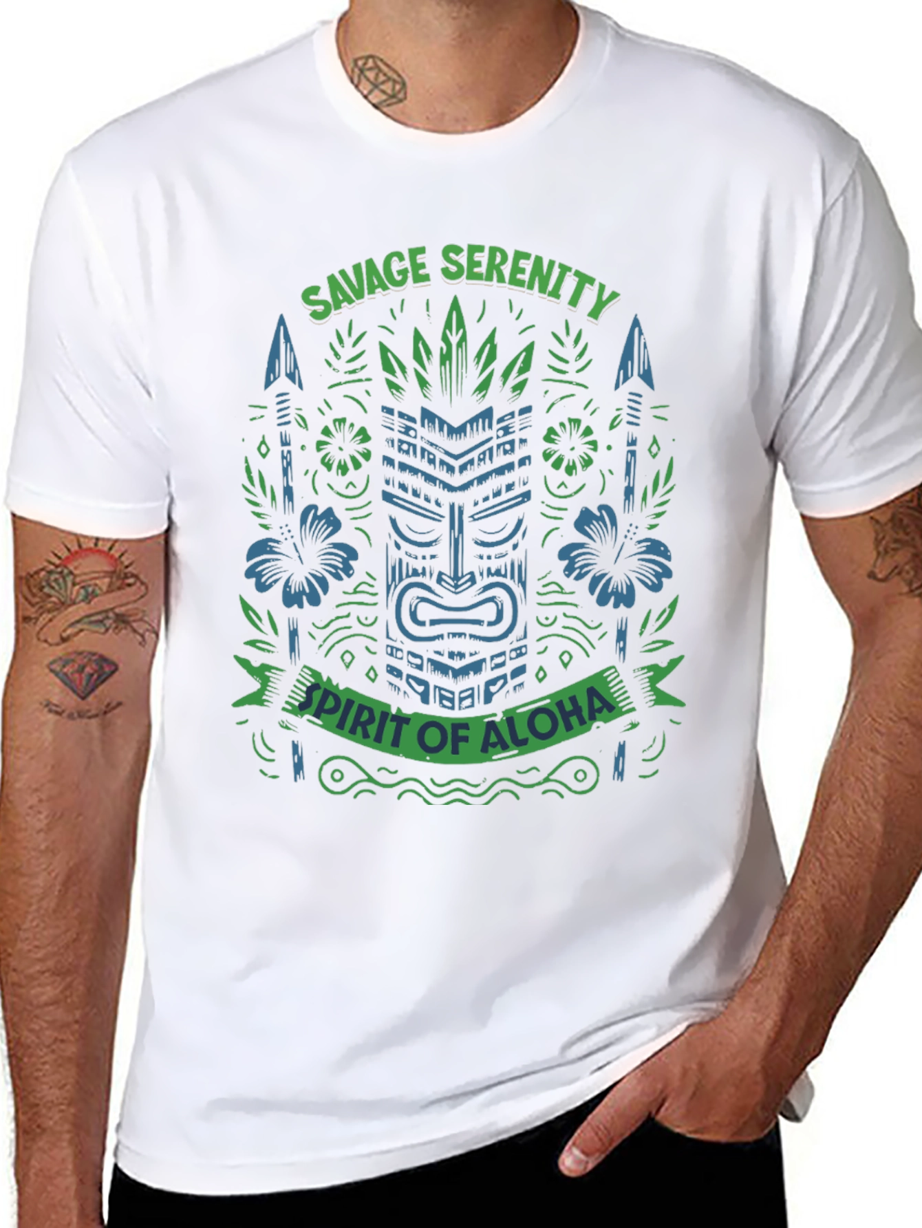Savage Serenity Spirit of Aloha Graphic Tee