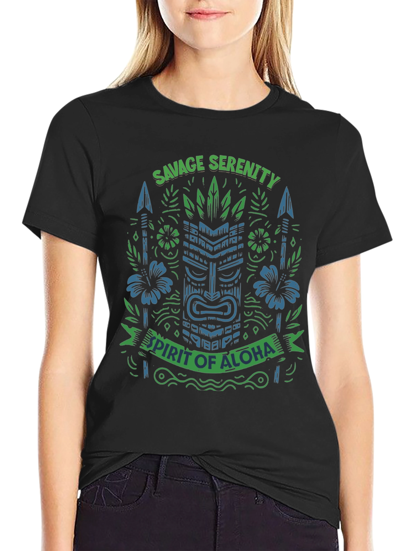 Savage Serenity Spirit of Aloha Graphic Tee