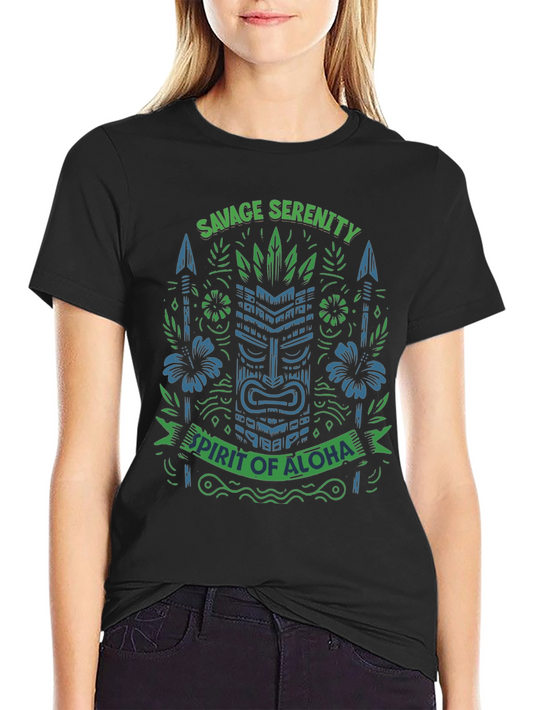 Savage Serenity Spirit of Aloha Graphic Tee