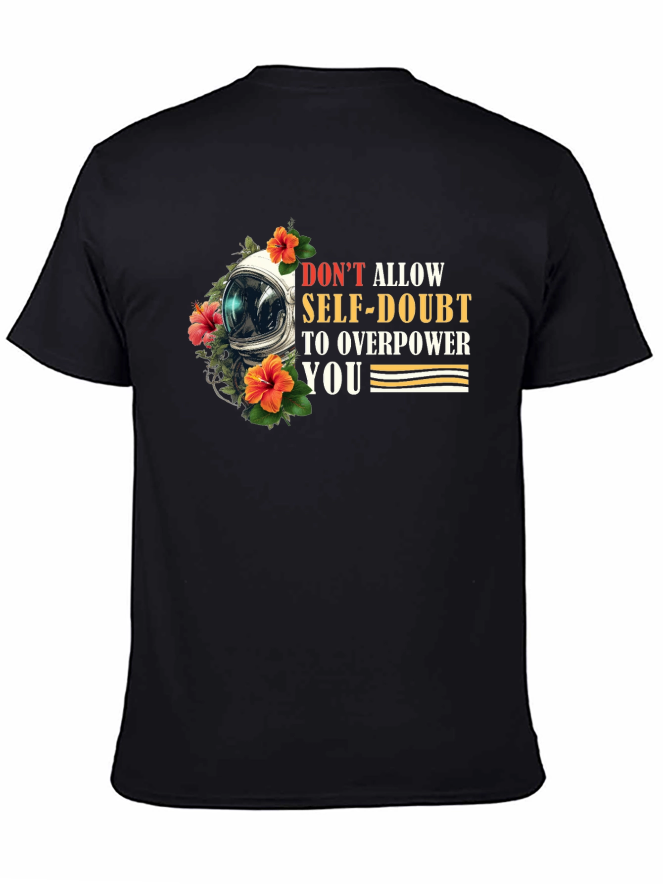 Motivational Astronaut Floral Graphic T-Shirt