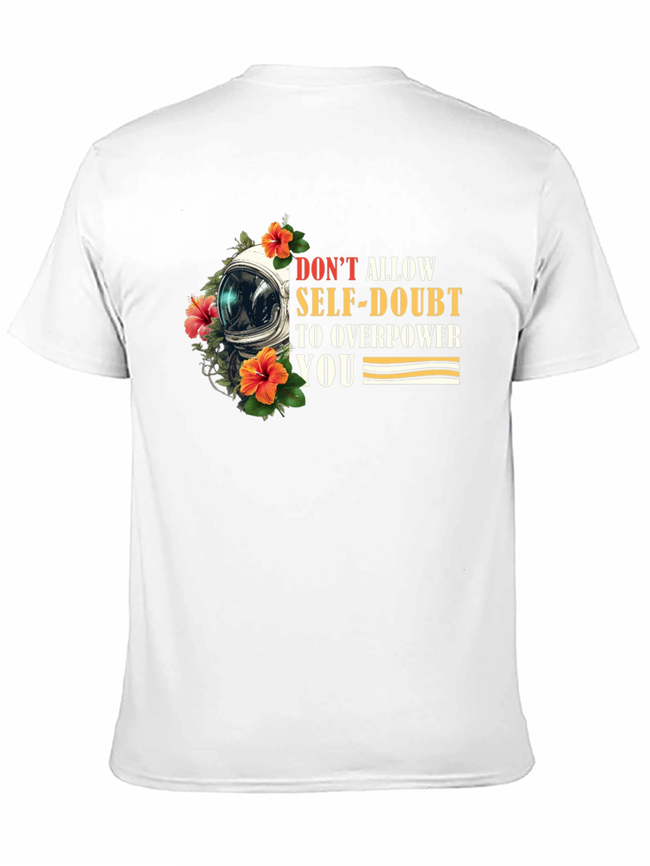 Motivational Astronaut Floral Graphic T-Shirt
