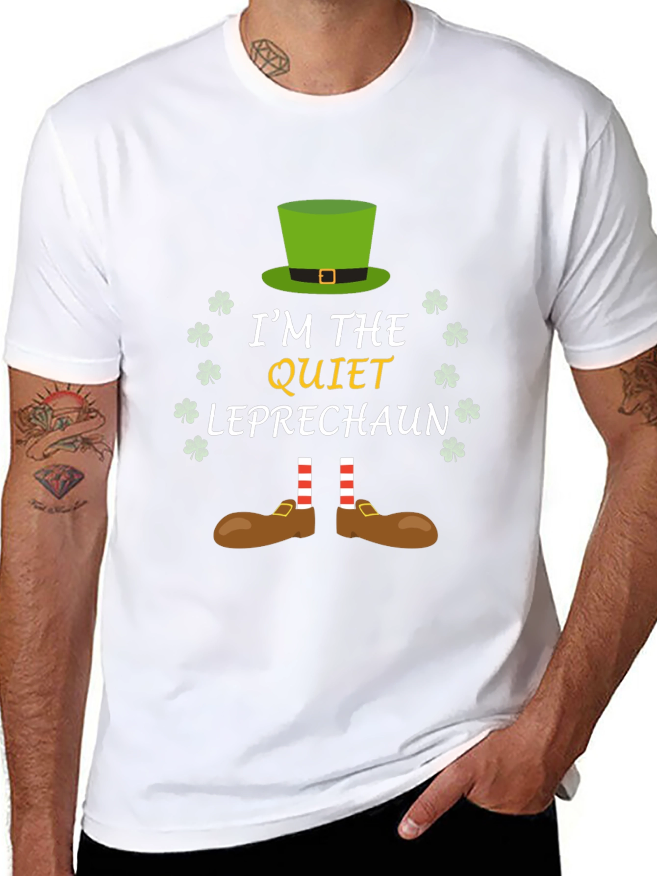 Quiet Leprechaun St. Patricks Day Graphic Tee
