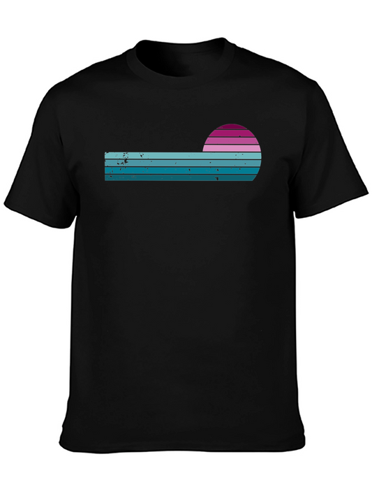Retro Sunset Graphic Tee - Stylish Comfort