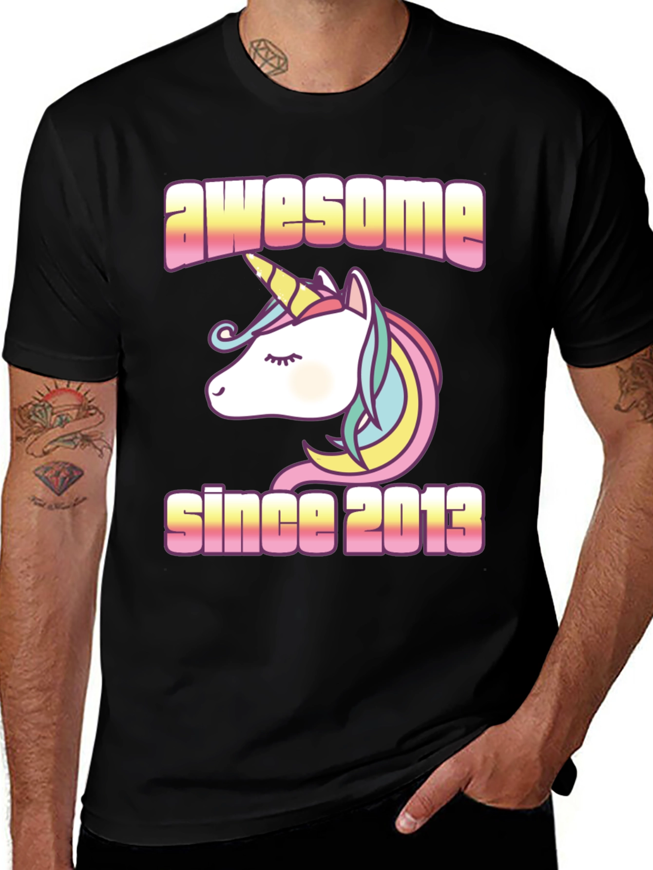 Awesome Since 2013 Unicorn T-Shirt