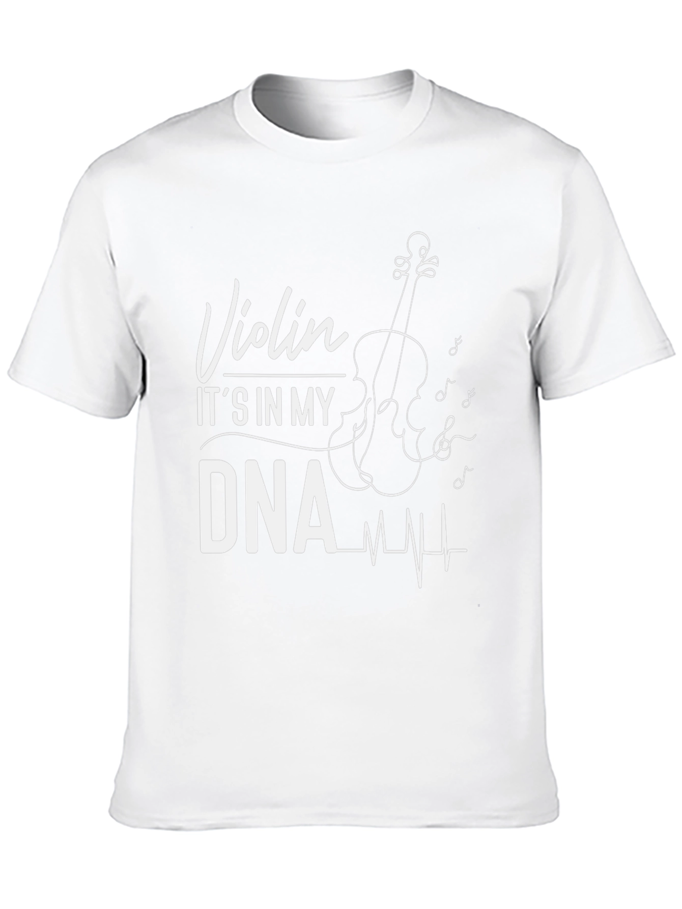 Violin DNA Black Graphic Tee - Musician Gift