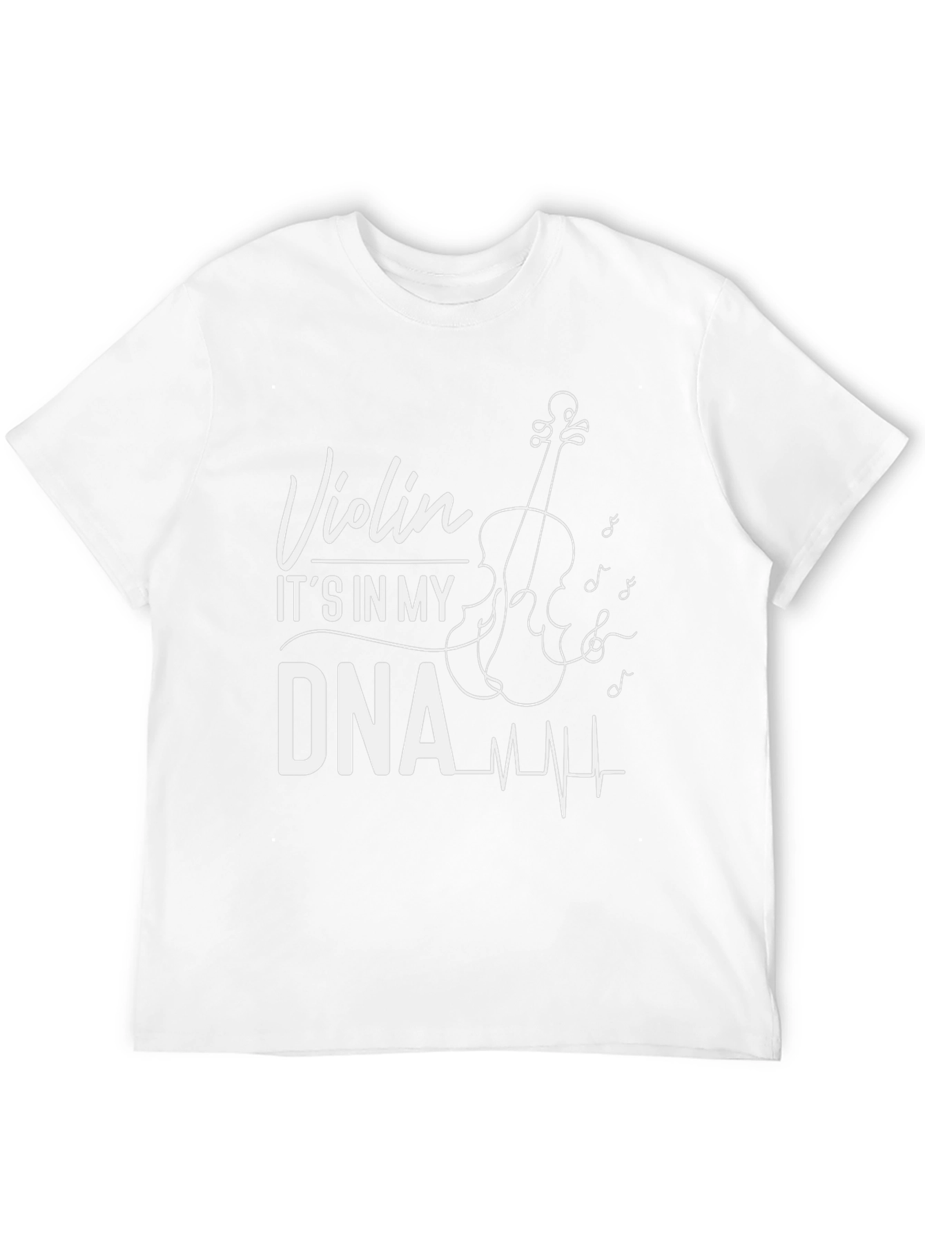 Violin DNA Black Graphic Tee - Musician Gift