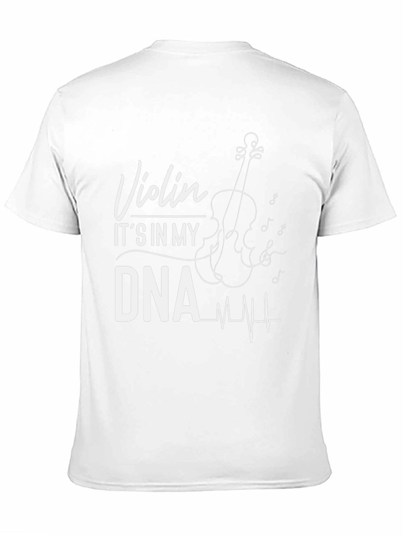 Violin DNA Black Graphic Tee - Musician Gift
