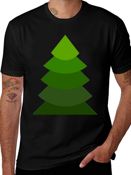 Festive Christmas Tree Graphic Tee - Holiday Style
