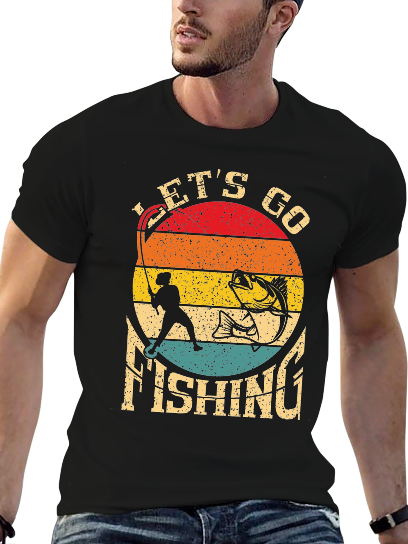 Lets Go Fishing Graphic Tee
