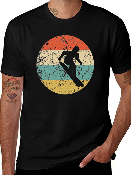 Vintage Skiing T-Shirt - Retro Style