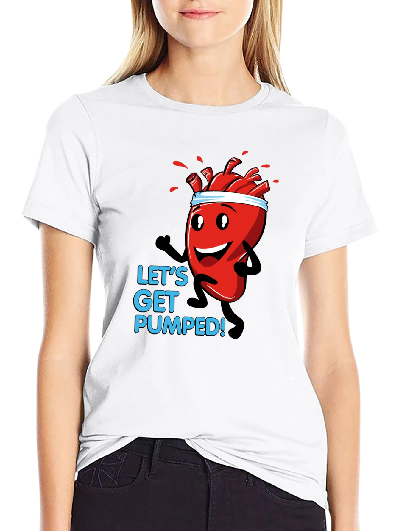 Lets Get Pumped! Heart Gym T-Shirt