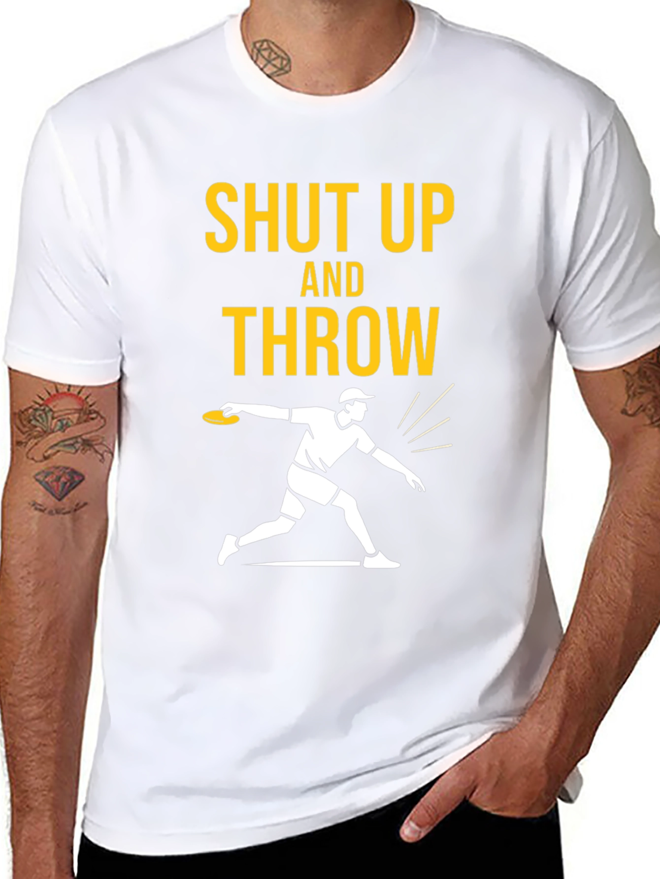 Shut Up and Throw Disc Golf T-Shirt