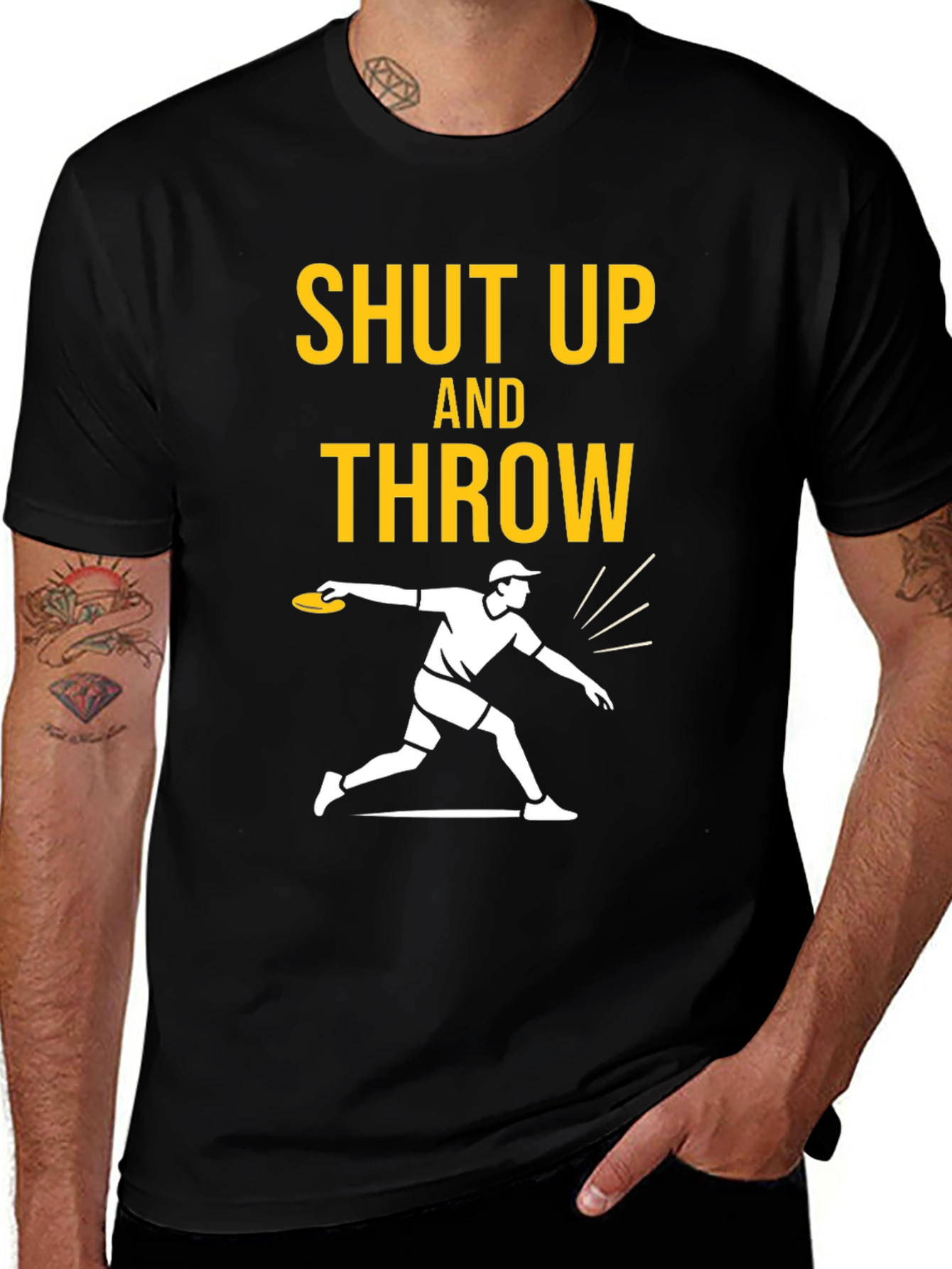 Shut Up and Throw Disc Golf T-Shirt
