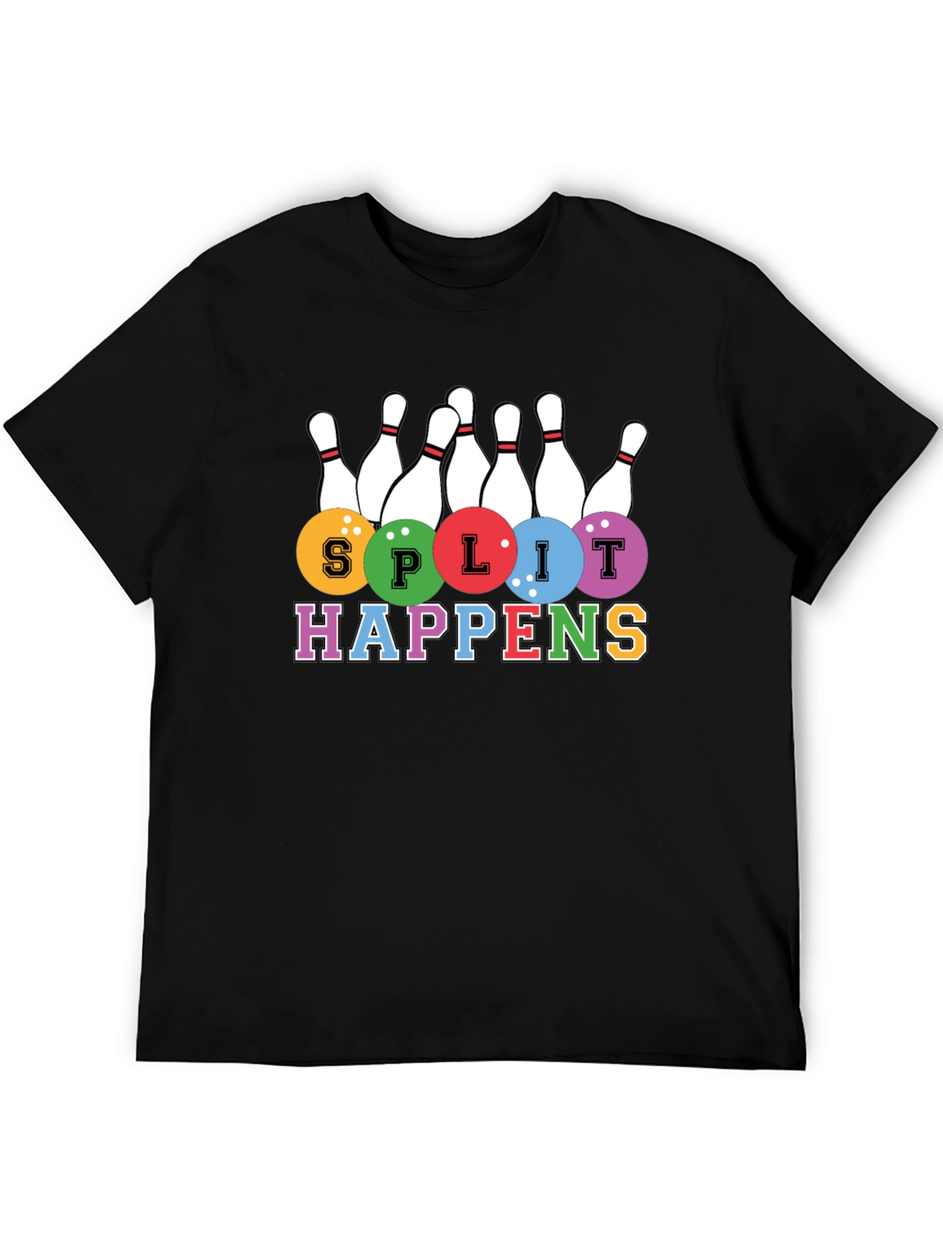 Split Happens Bowling T-Shirt - Strike in Style