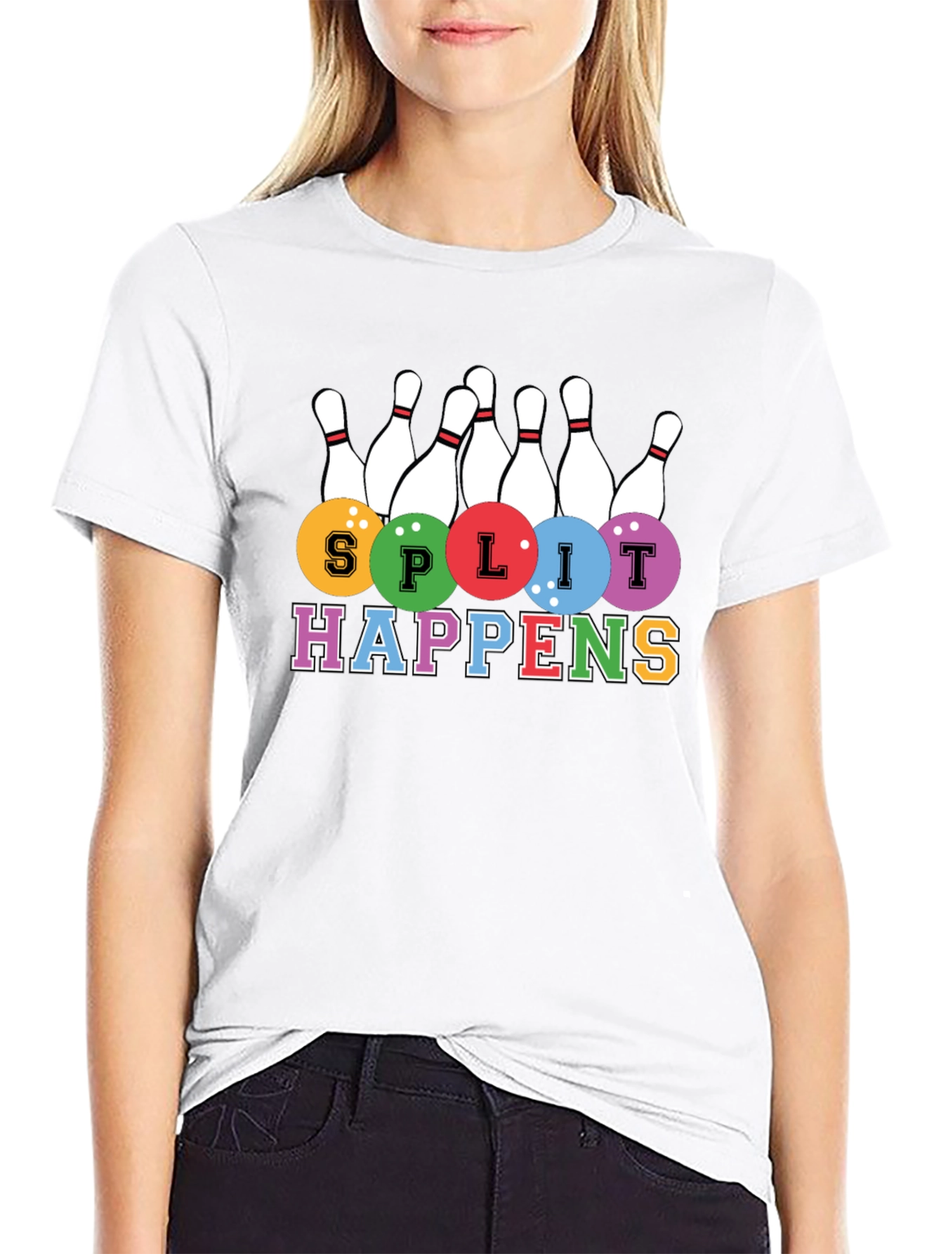 Split Happens Bowling T-Shirt - Strike in Style