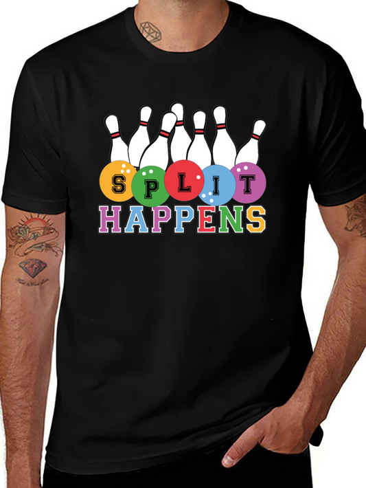 Split Happens Bowling T-Shirt - Strike in Style