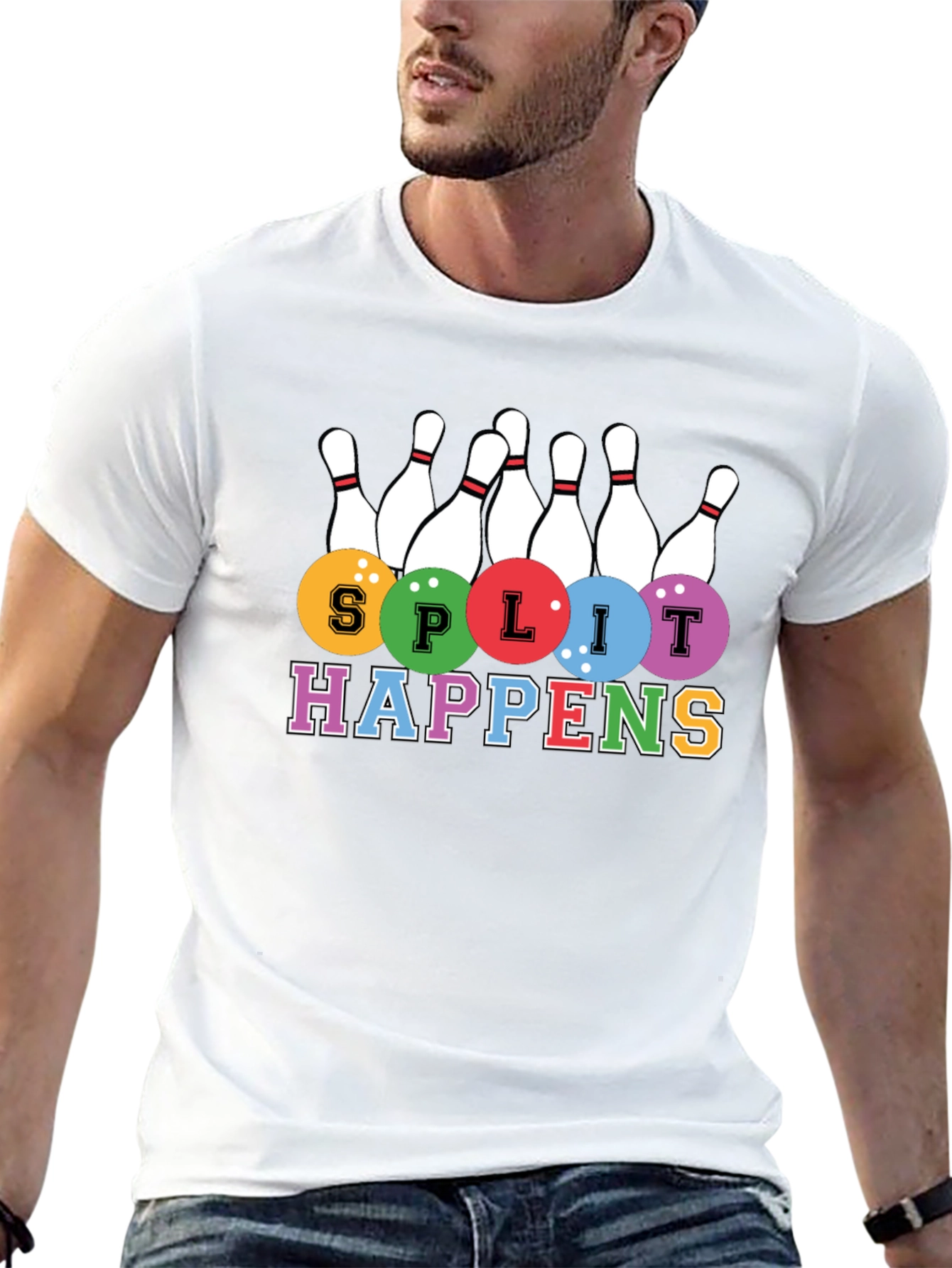 Split Happens Bowling T-Shirt - Strike in Style