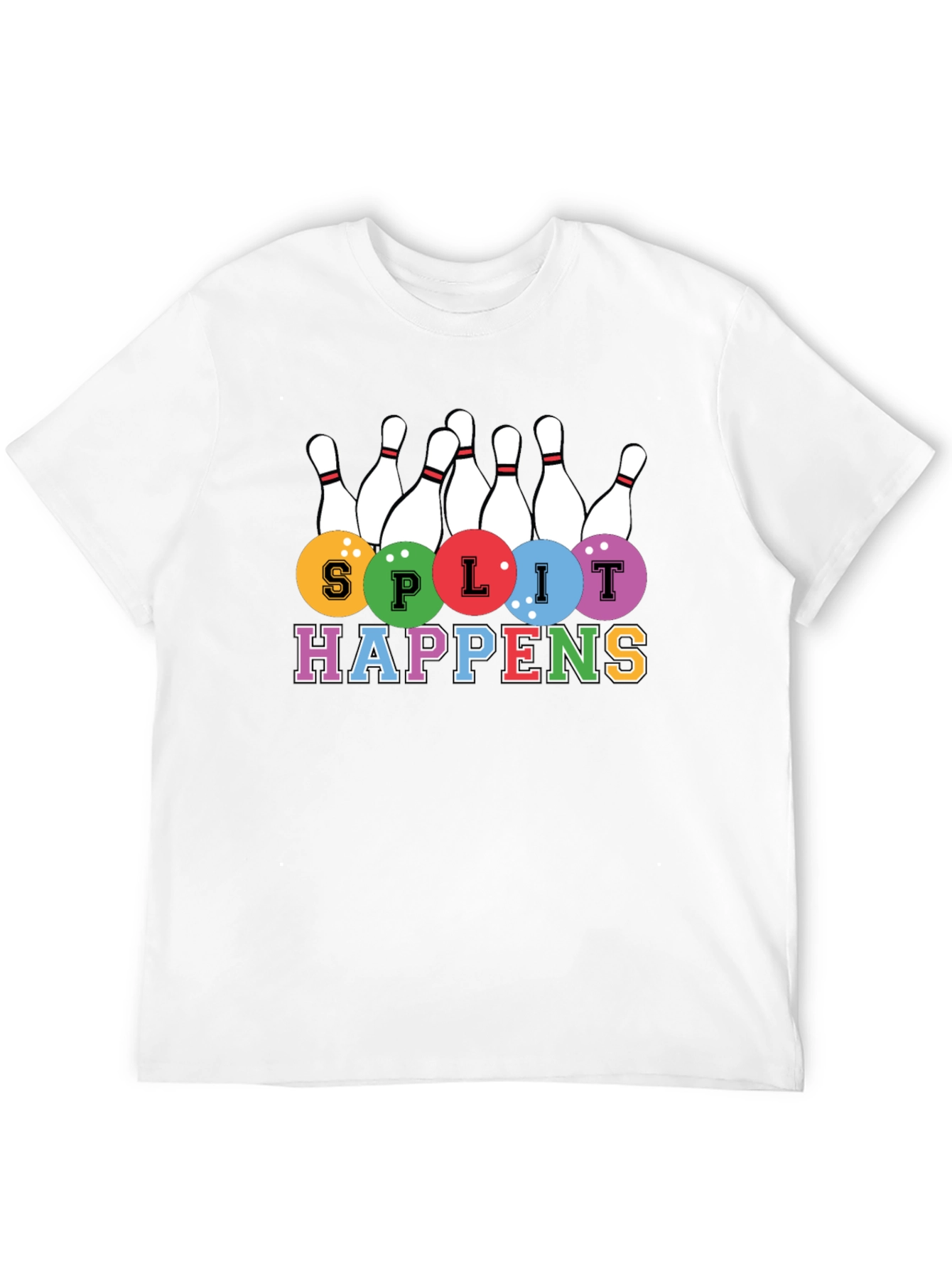 Split Happens Bowling T-Shirt - Strike in Style