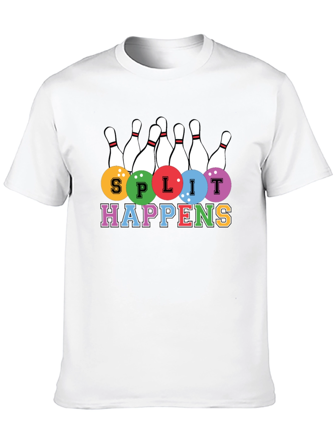 Split Happens Bowling T-Shirt - Strike in Style