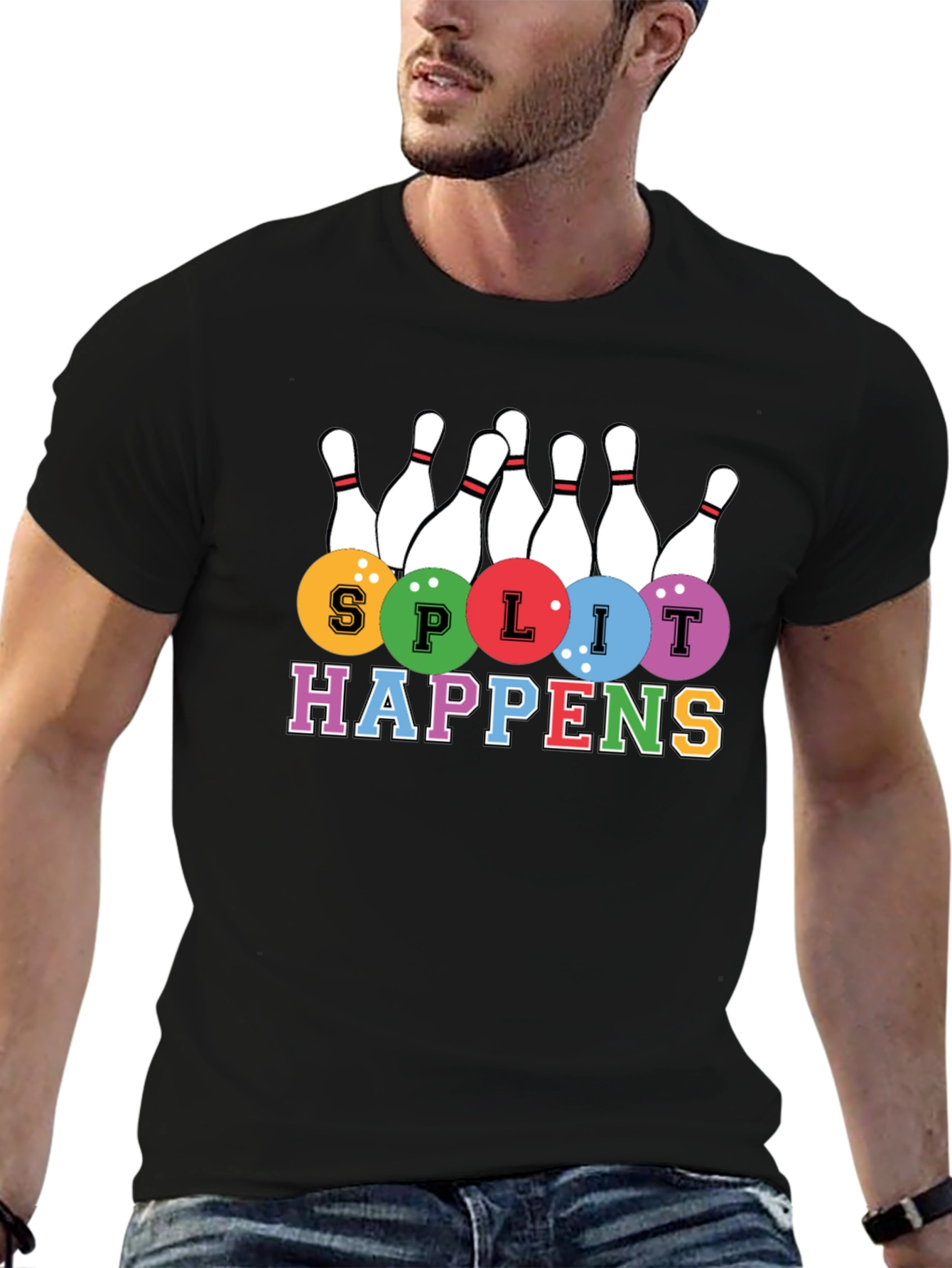 Split Happens Bowling T-Shirt - Strike in Style