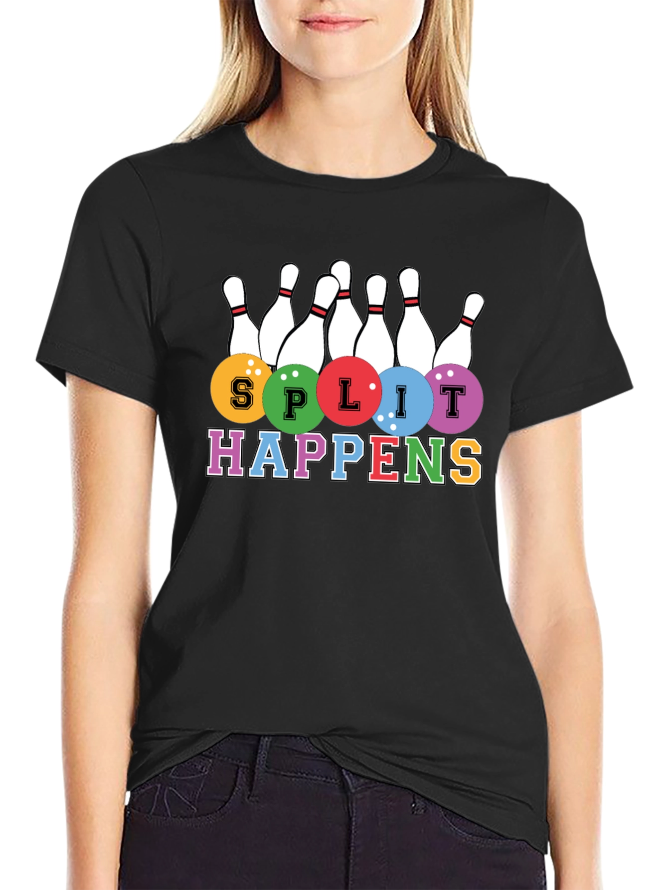 Split Happens Bowling T-Shirt - Strike in Style