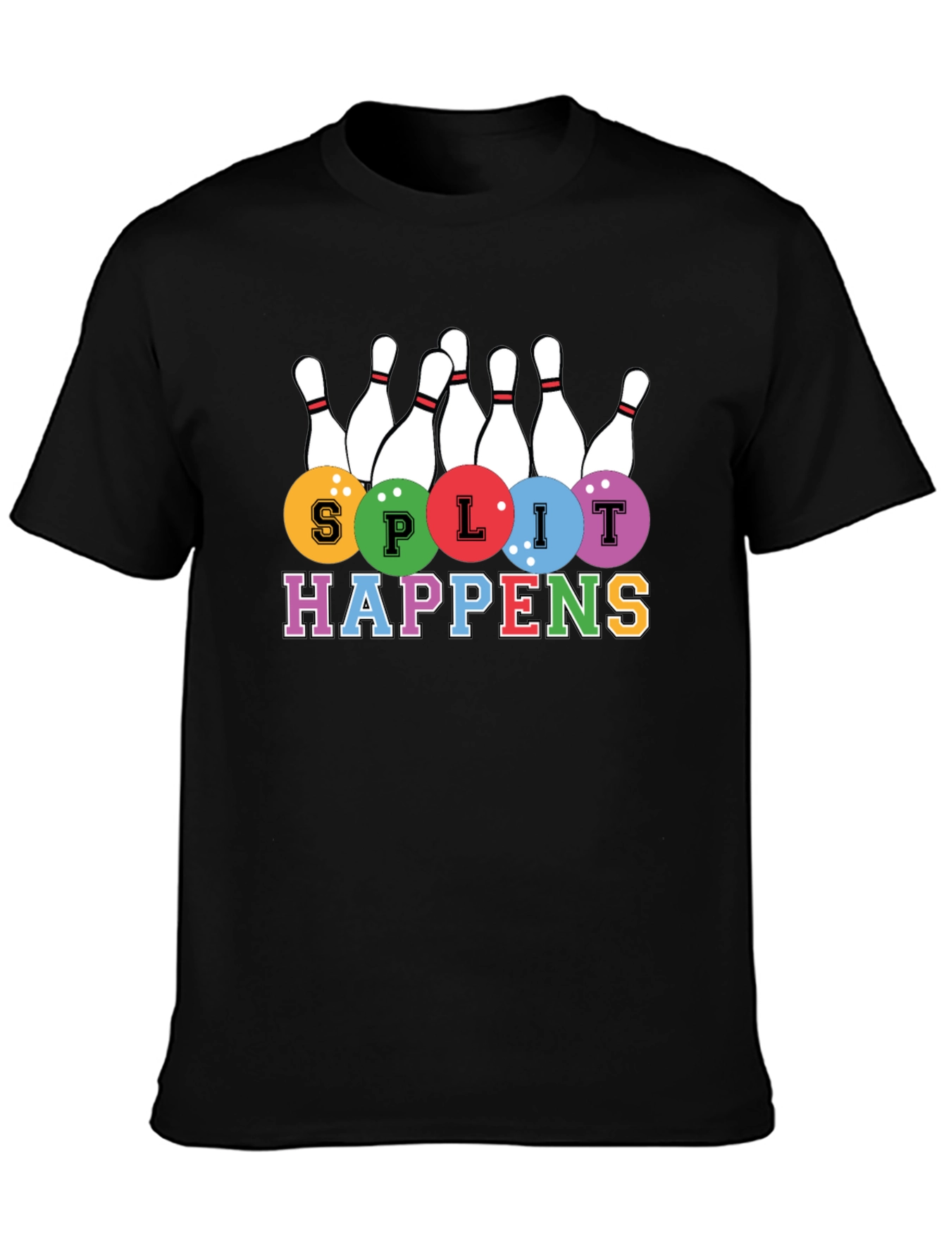 Split Happens Bowling T-Shirt - Strike in Style