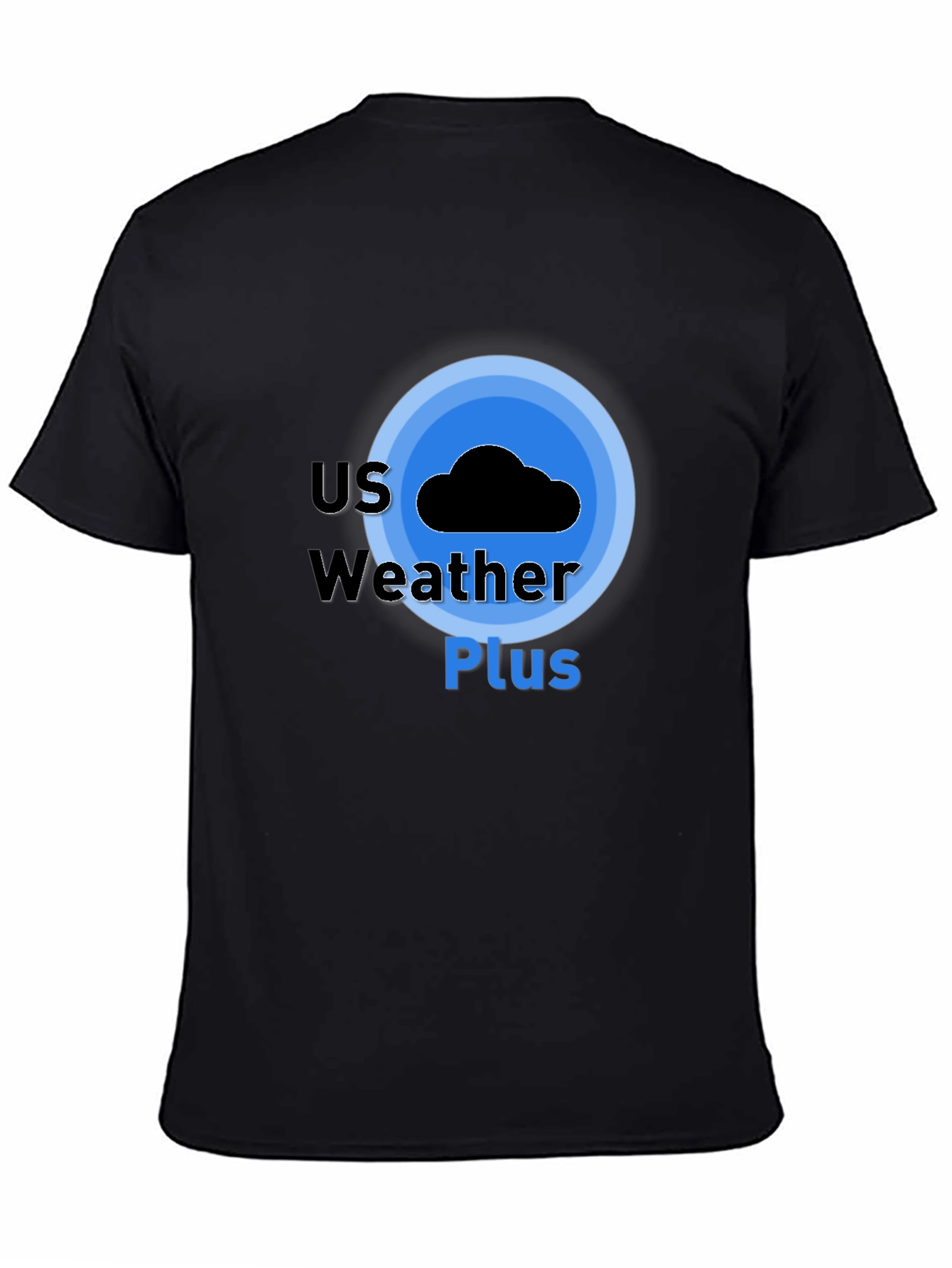 US Weather Plus Graphic Tee - Black