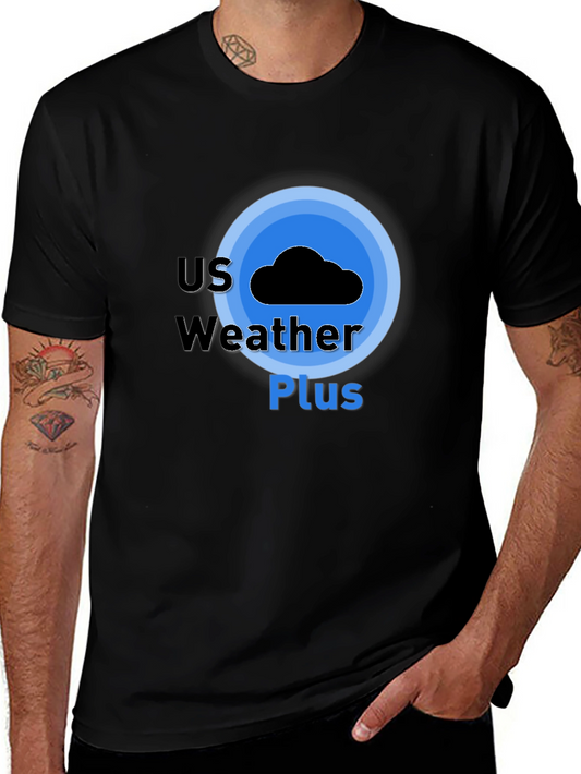 US Weather Plus Graphic Tee - Black