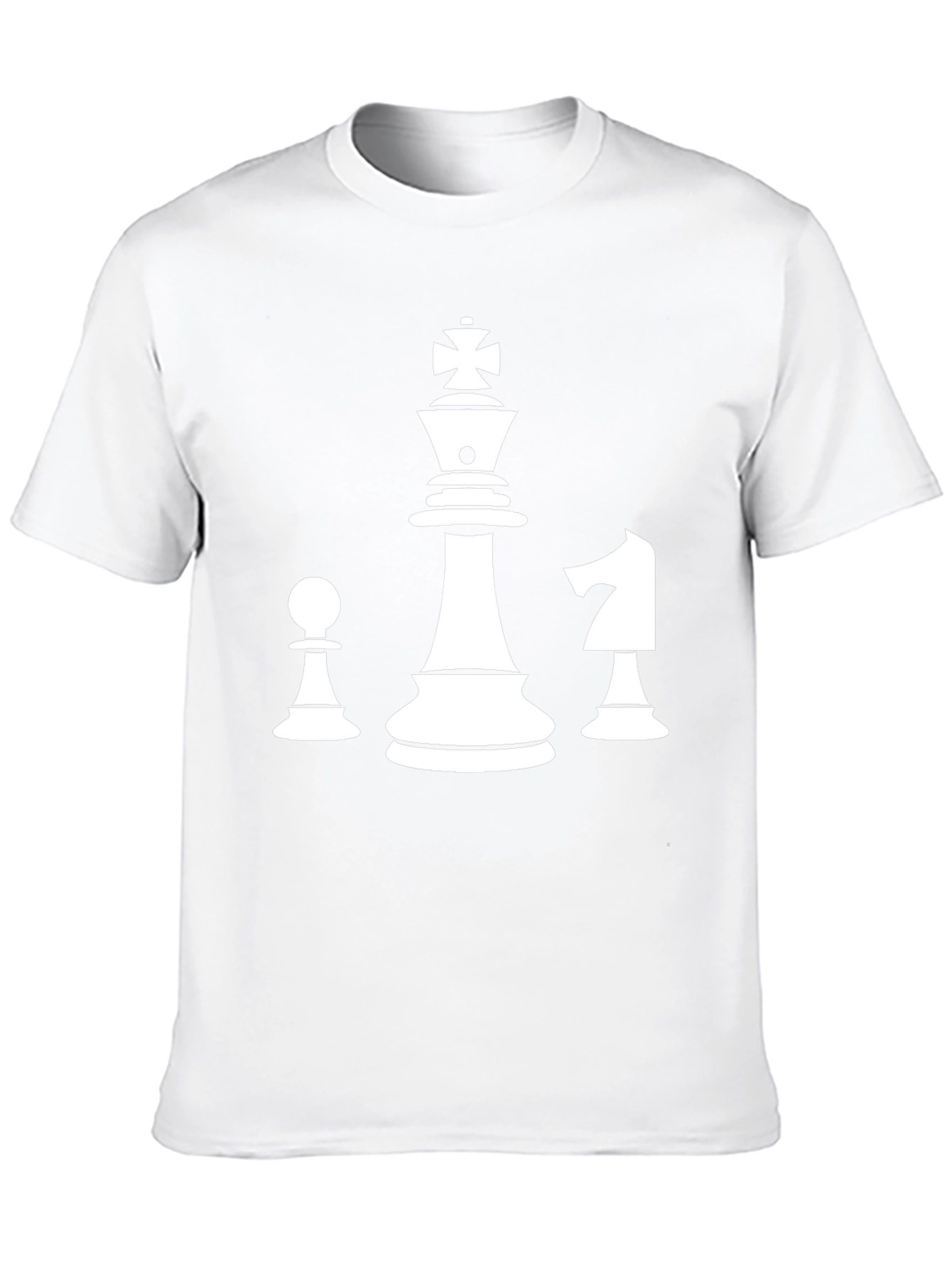 Chess Piece T-Shirt - King Pawn Knight Design