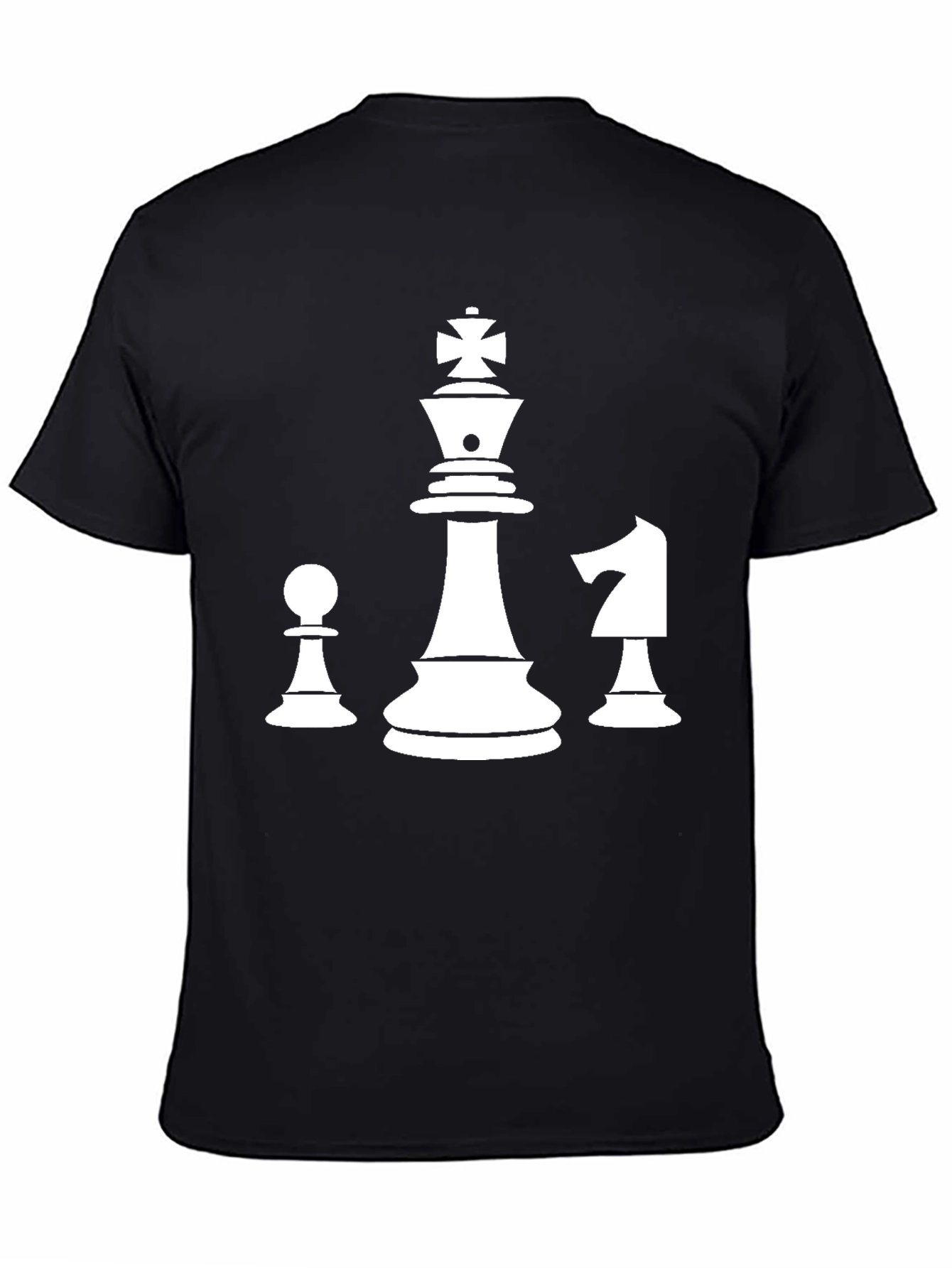 Chess Piece T-Shirt - King Pawn Knight Design