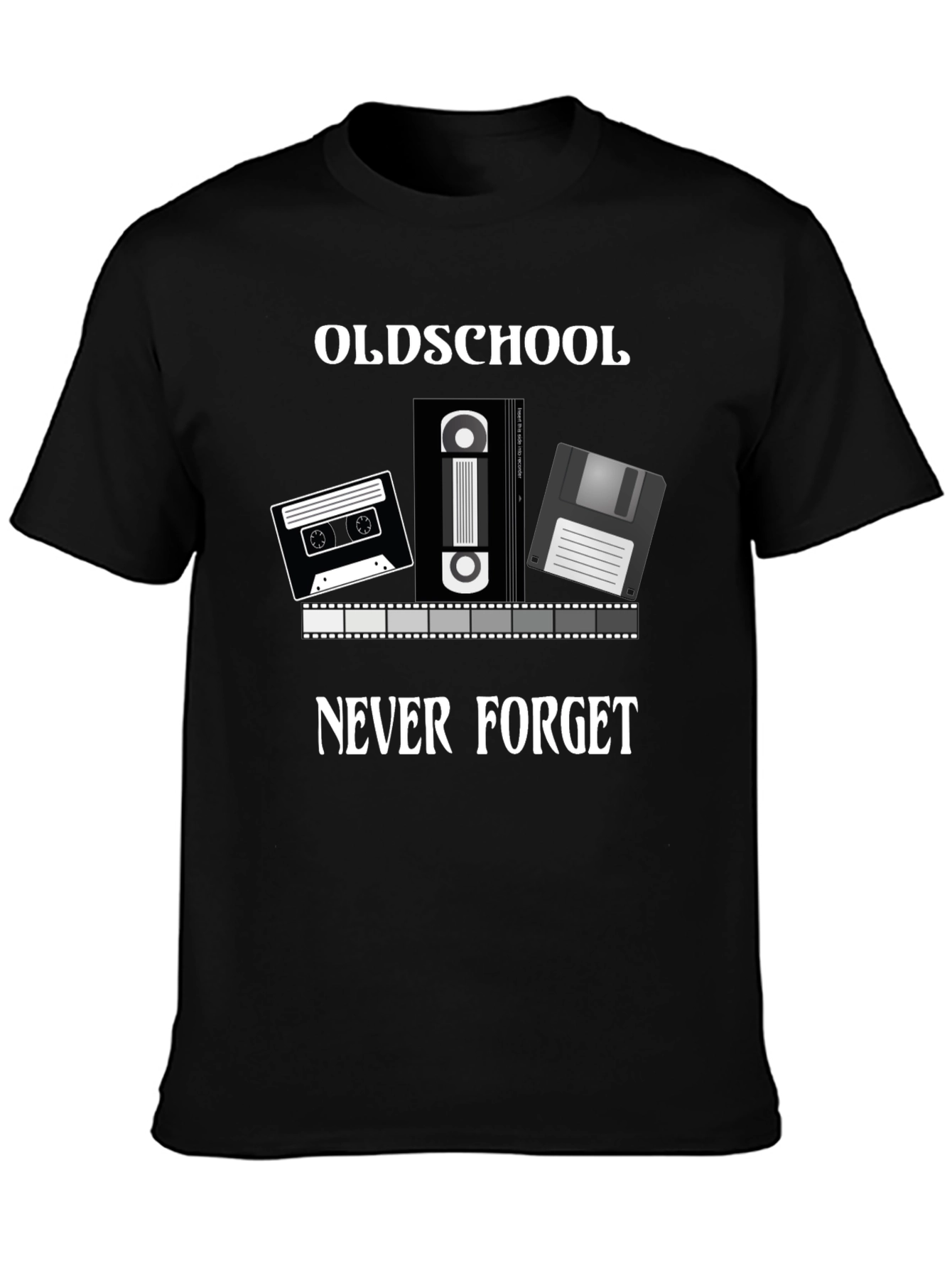Oldschool Never Forget T-Shirt - Retro Media