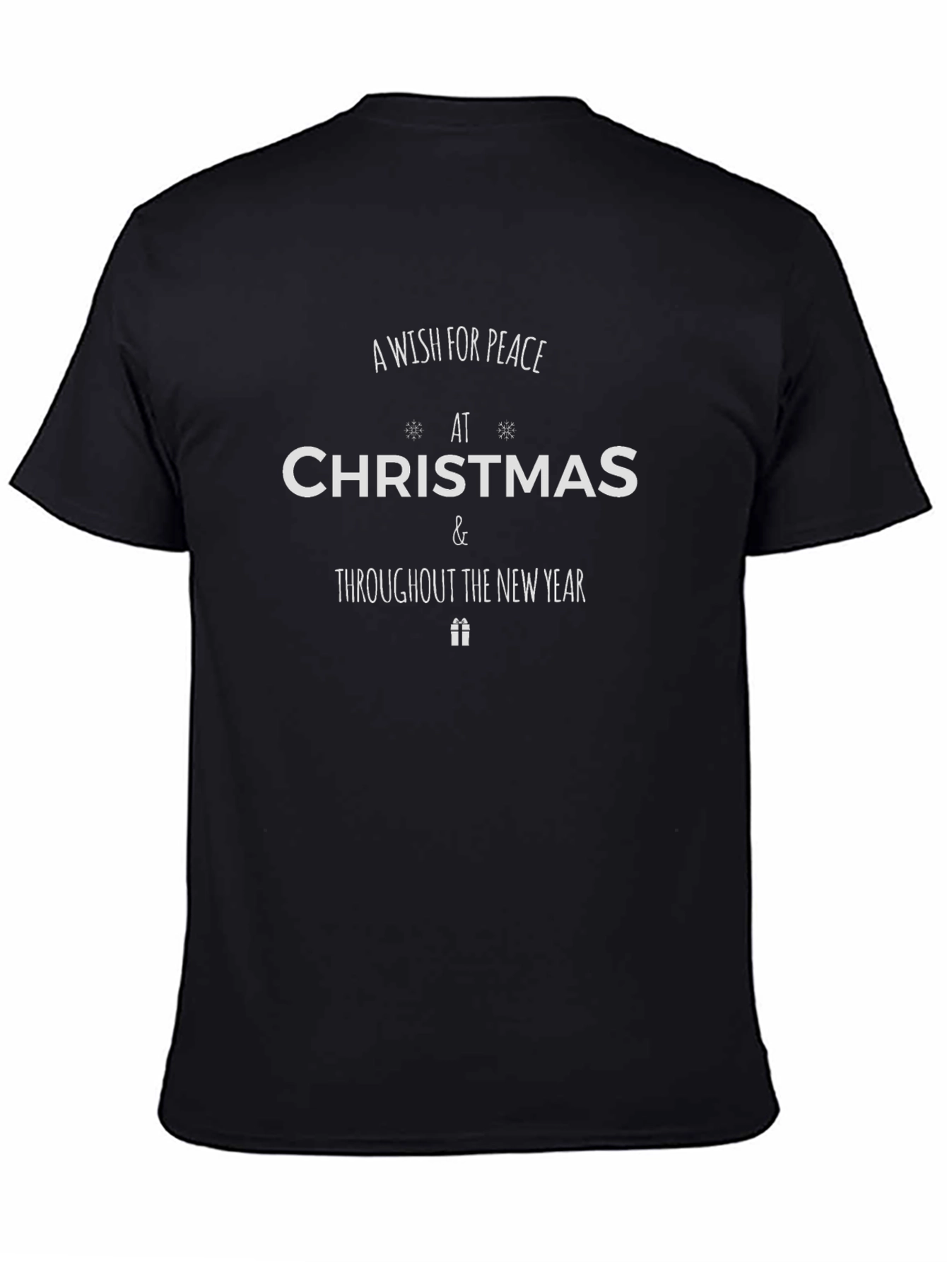 Peaceful Christmas T-Shirt - Holiday Wish Graphic Tee
