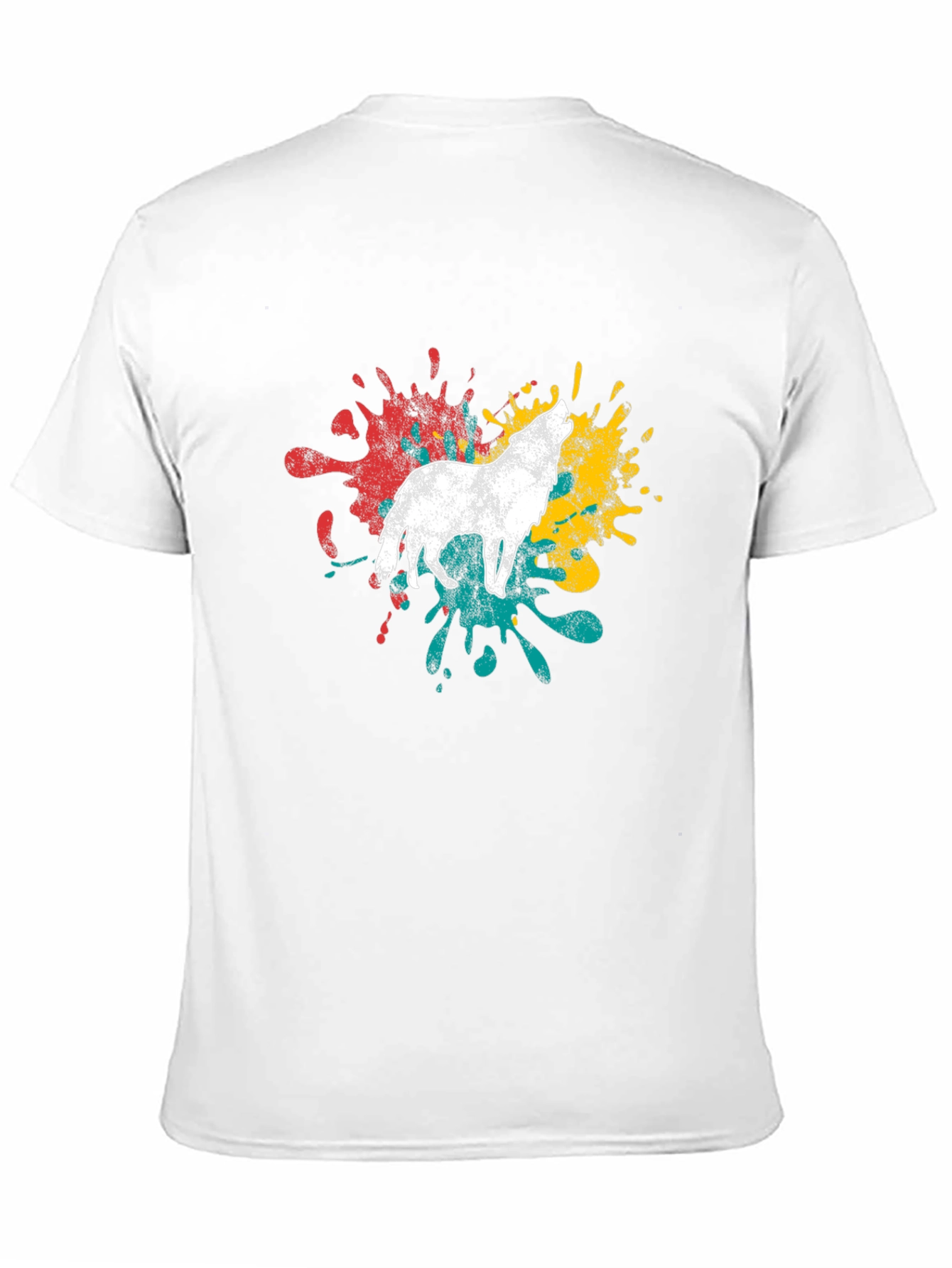 Wolf Splash T-Shirt - Mens Graphic Tee