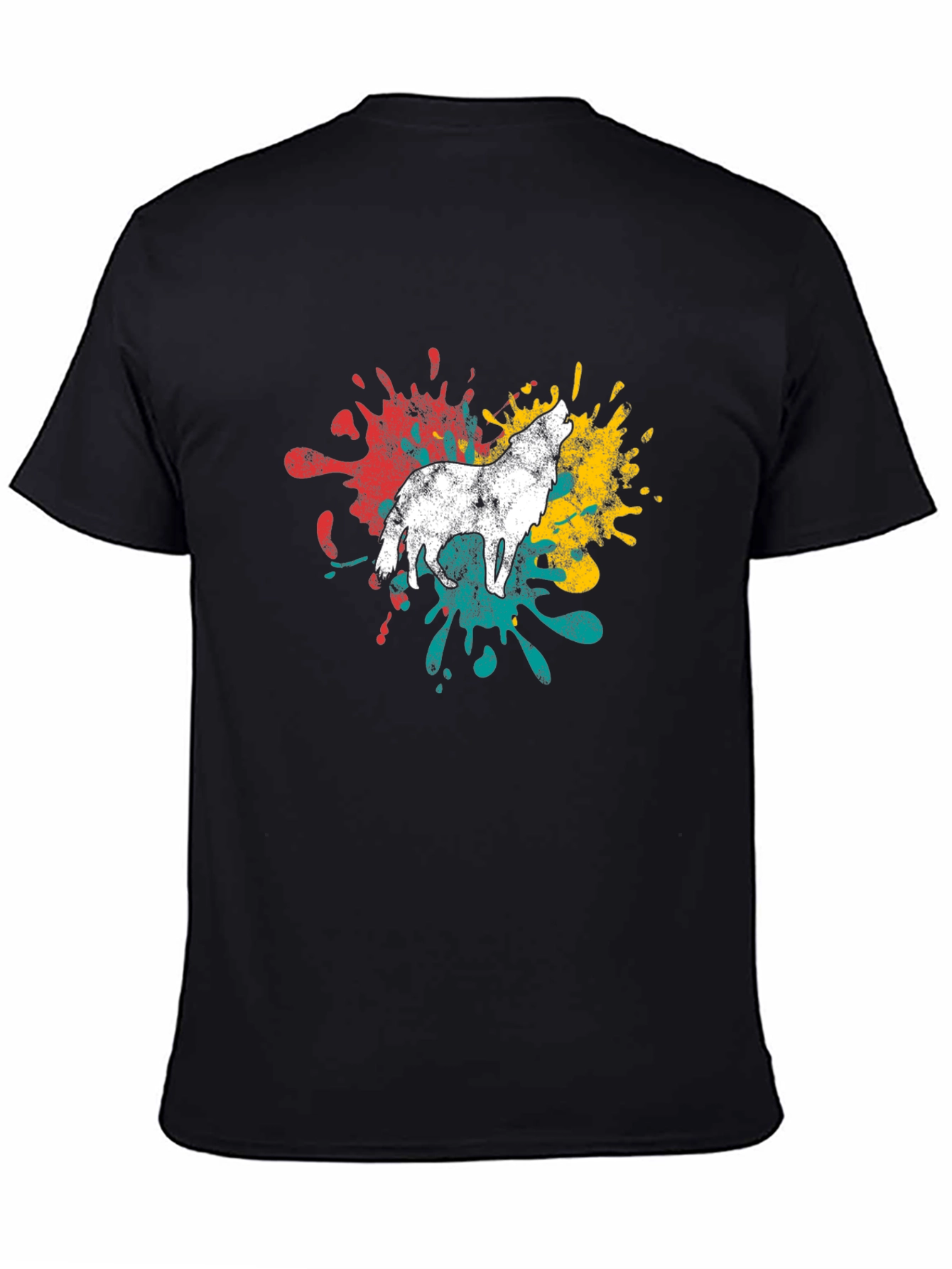 Wolf Splash T-Shirt - Mens Graphic Tee