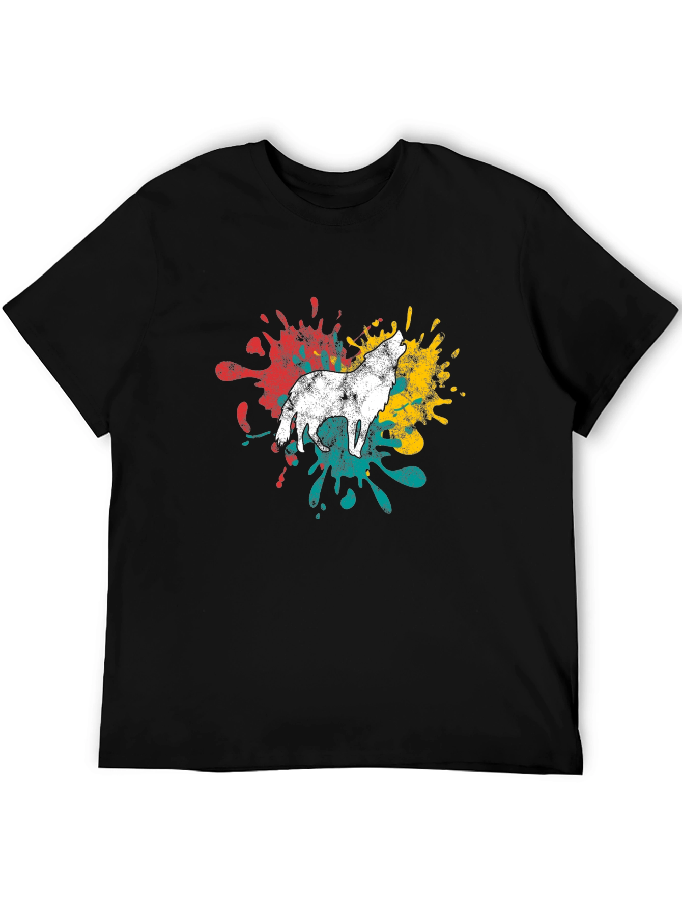 Wolf Splash T-Shirt - Mens Graphic Tee