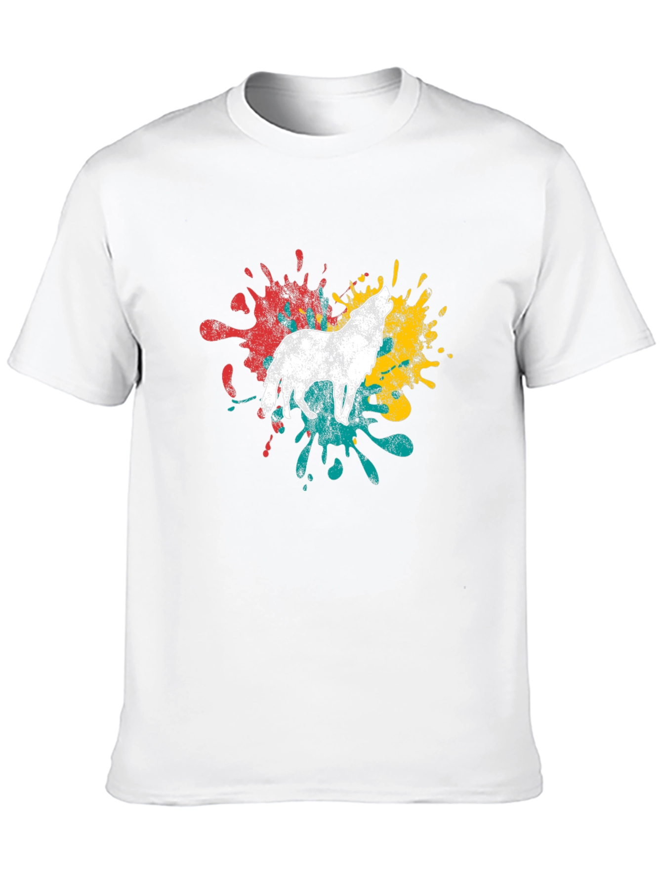 Wolf Splash T-Shirt - Mens Graphic Tee