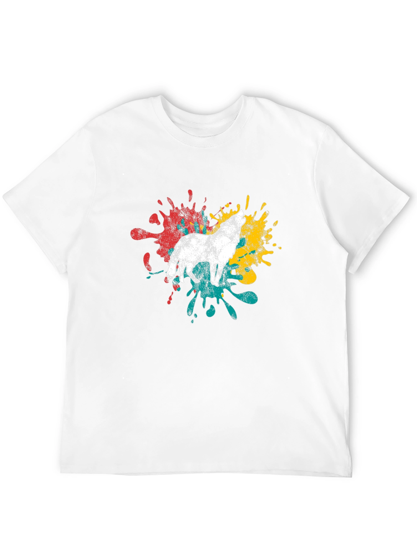 Wolf Splash T-Shirt - Mens Graphic Tee