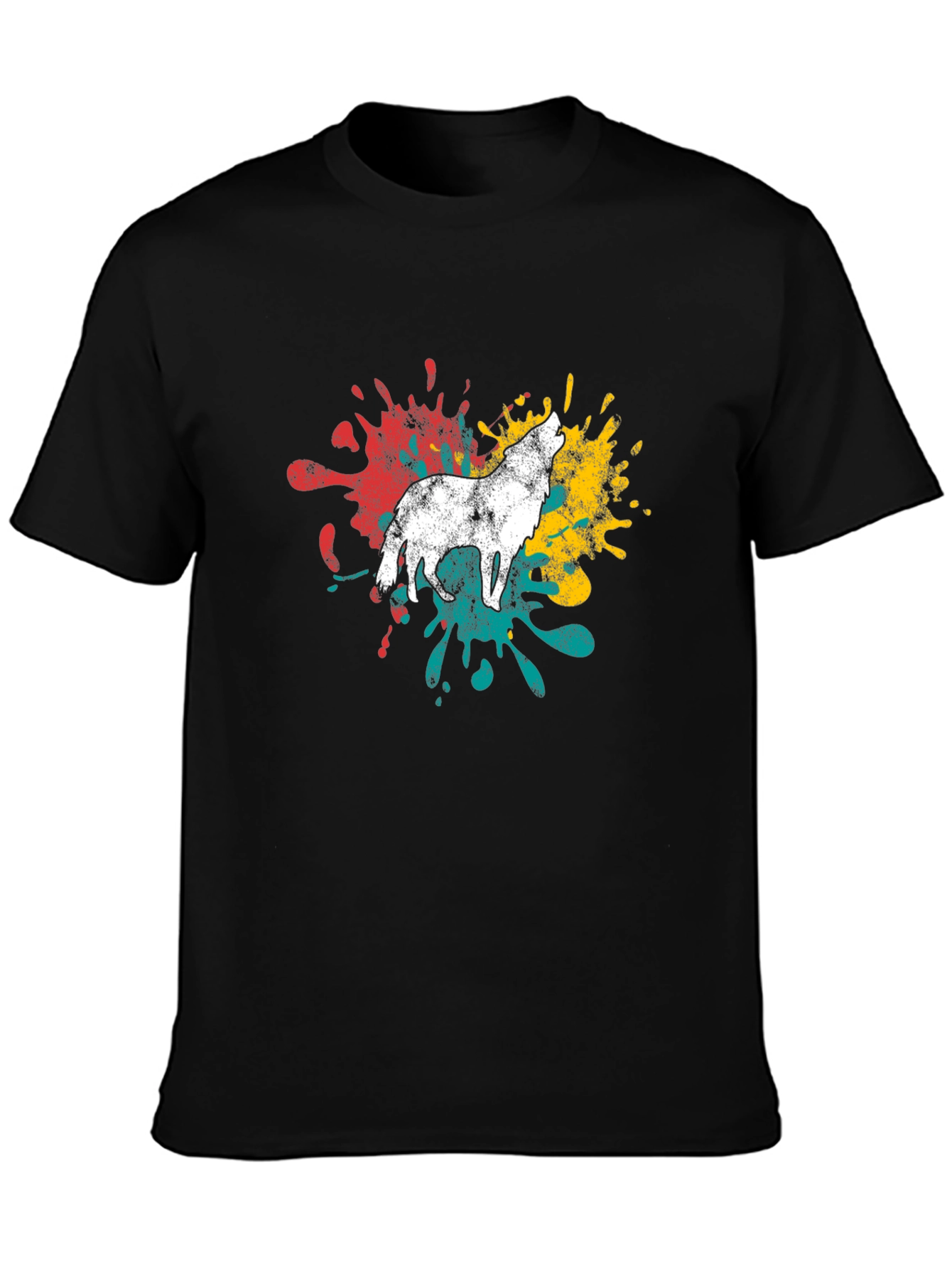 Wolf Splash T-Shirt - Mens Graphic Tee