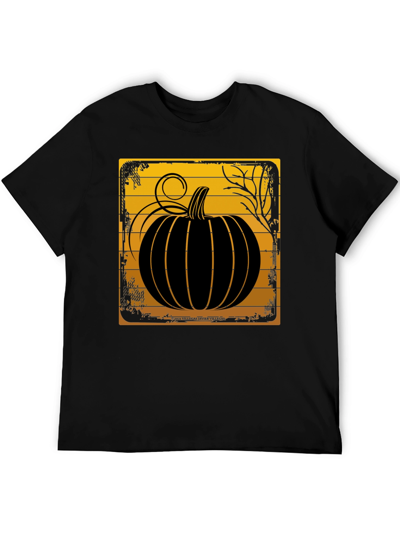 Pumpkin Graphic Tee - Autumn Harvest Design